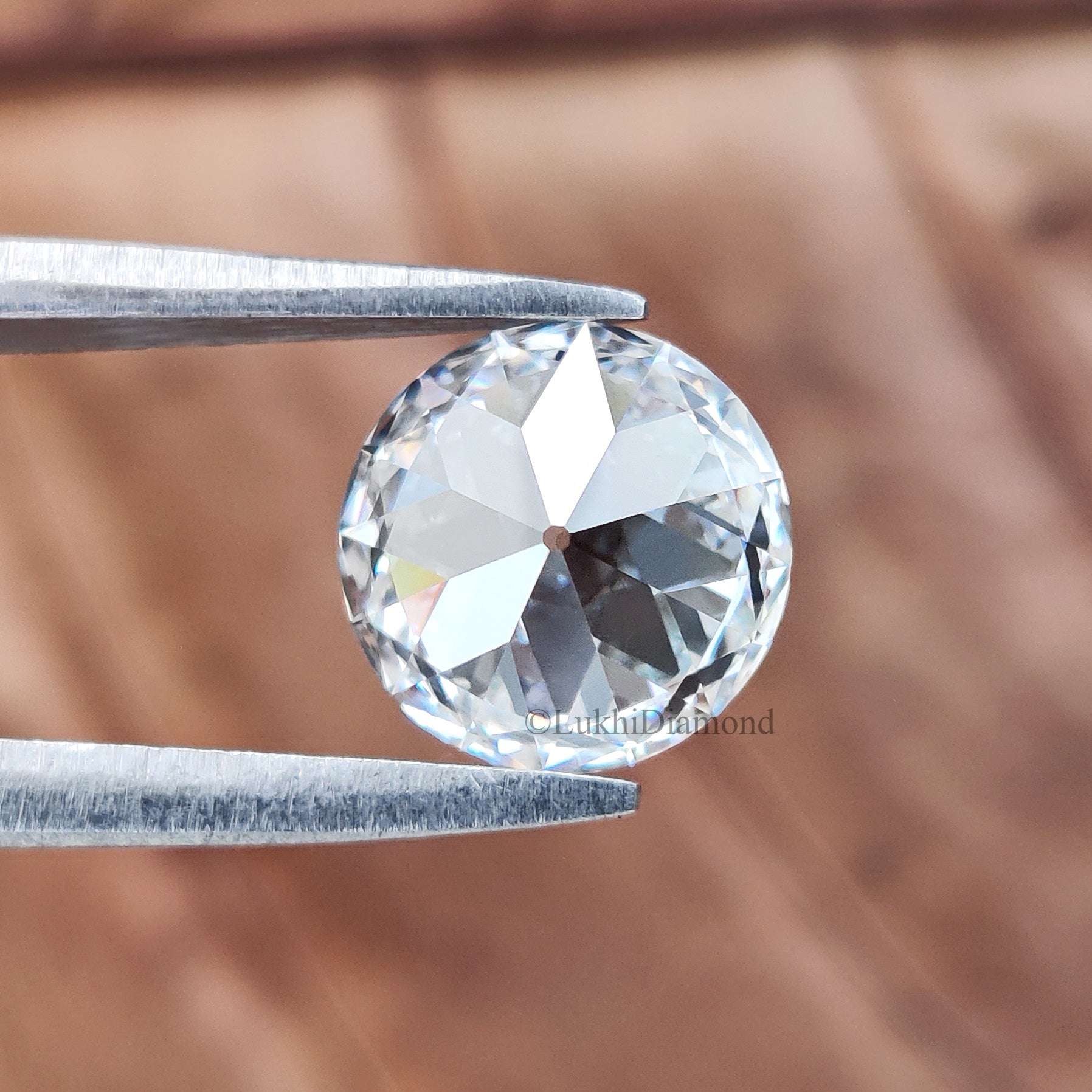 Lab Grown Round Cut Diamond Old European Old Mine Cut Loose Diamond White Colorless CVD Stone Engagement Ring Antique Style Diamond Q205