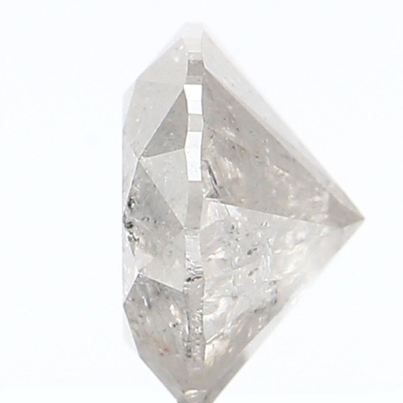 0.86 CT Natural Loose Round Shape Diamond Salt And Pepper Round Cut Diamond 5.95 MM Natural Diamond Grey Round Brilliant Cut Diamond QN1062