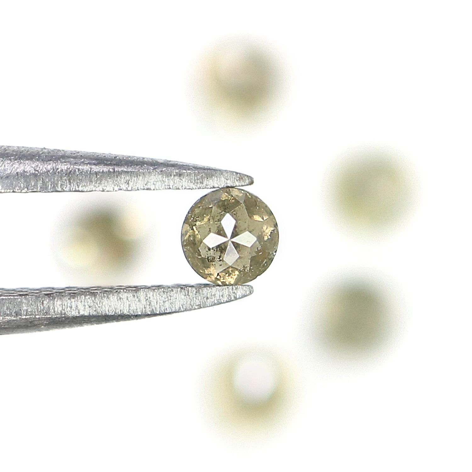1.16 CT Natural Loose Round Rose Cut Diamond Grey Color Round Shape Diamond 3.10 MM Natural Loose Grey Color Round Rose Cut Diamond KQ204