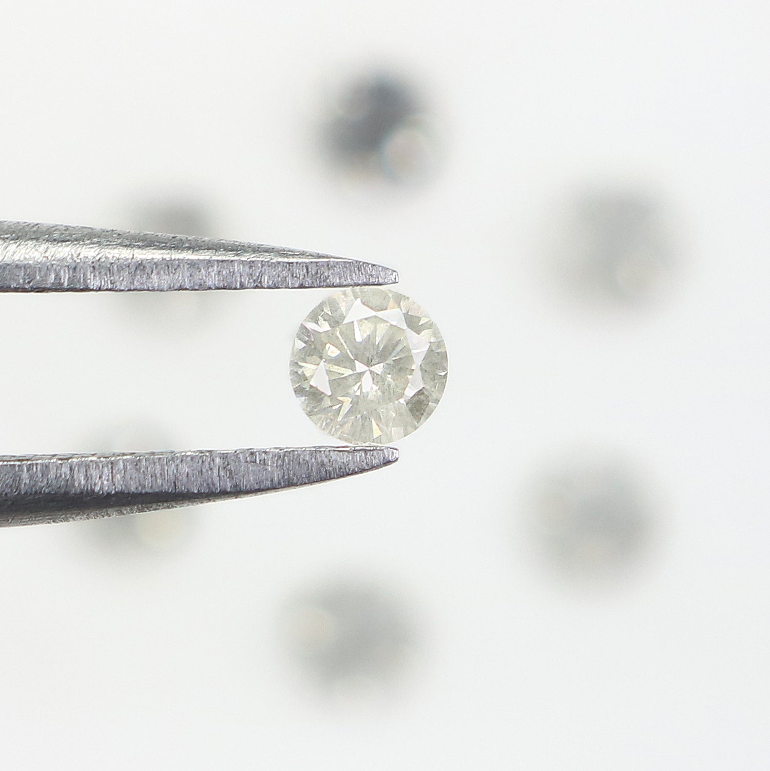 0.89 CT Natural Loose Round Shape Diamond Fancy Grey Color Round Cut Diamond 3.25 MM Natural Grey Color Round Brilliant Cut Diamond L3459