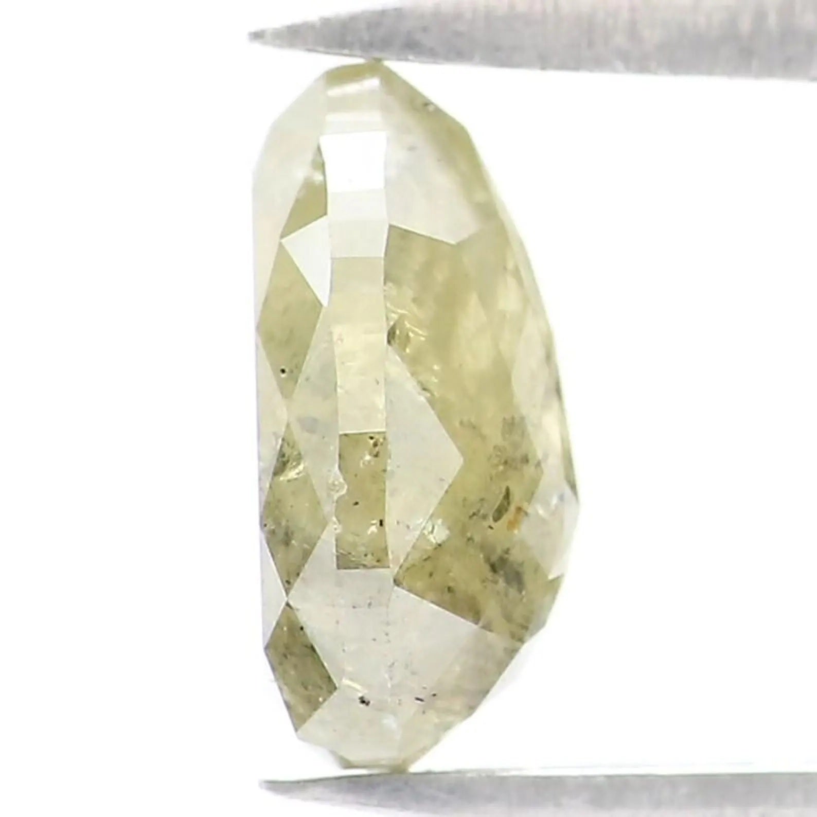 1.30 CT Natural Loose Pear Shape Diamond Yellow Color Pear Cut Diamond 7.90 MM Natural Diamond Green Color Pear Rose Cut Diamond NQ9110