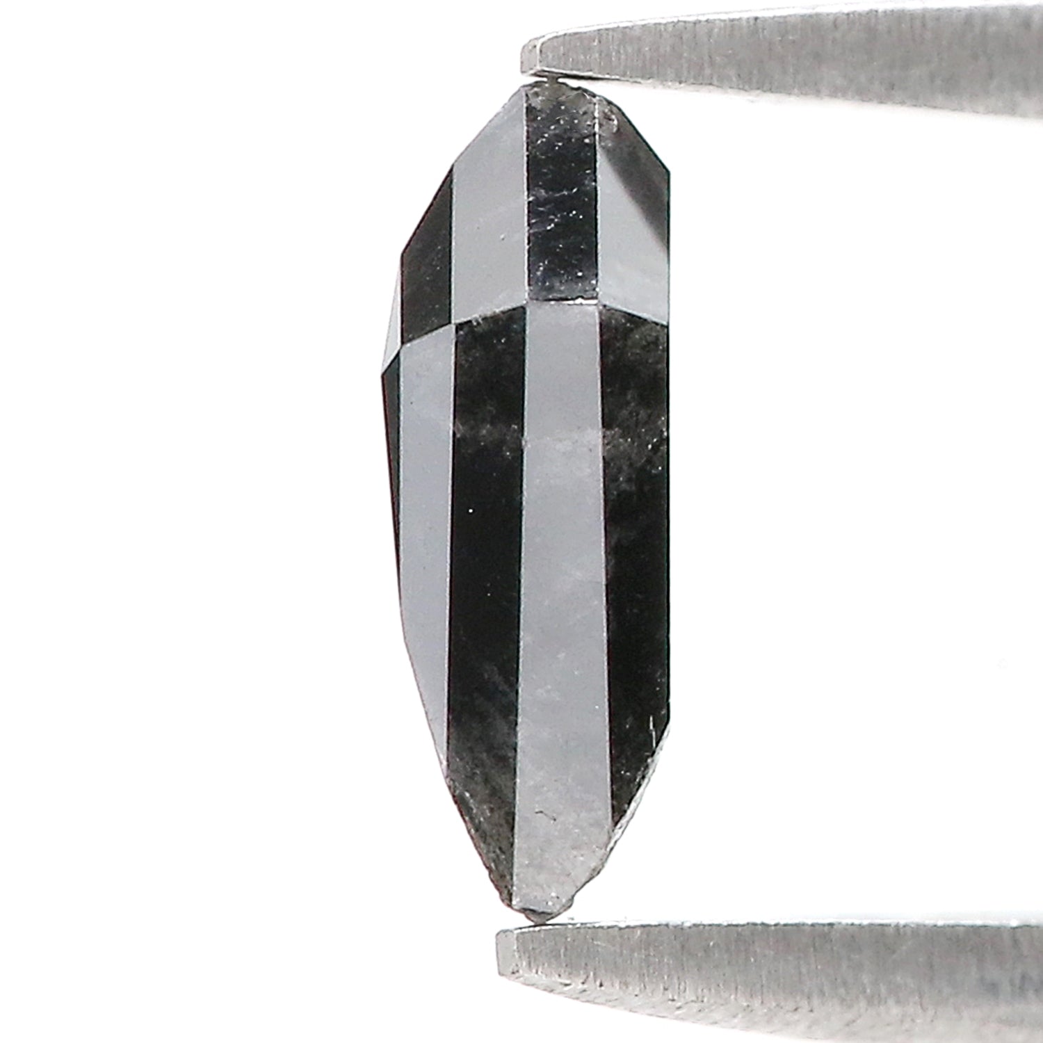 0.86 CT Natural Loose Kite Shape Diamond Salt And Pepper Kite Diamond 8.65 MM Natural Loose Black Grey Color Kite Rose Cut Diamond L3433