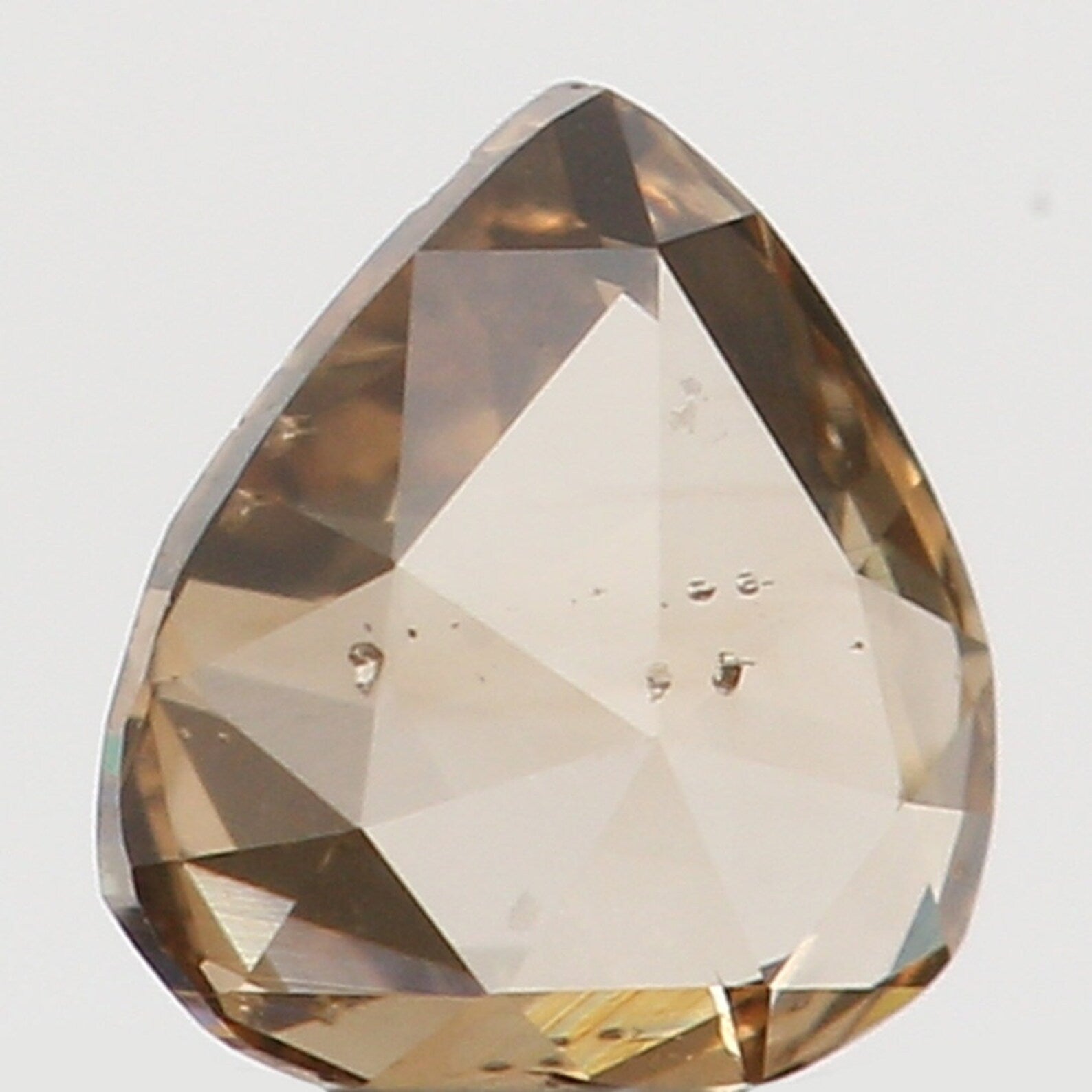 0.15 Ct Natural Loose Pear Cut Diamond Brown Color Pear Shape Diamond 3.55 MM Natural Loose Diamond Pear Shape Rose Cut Diamond N8010