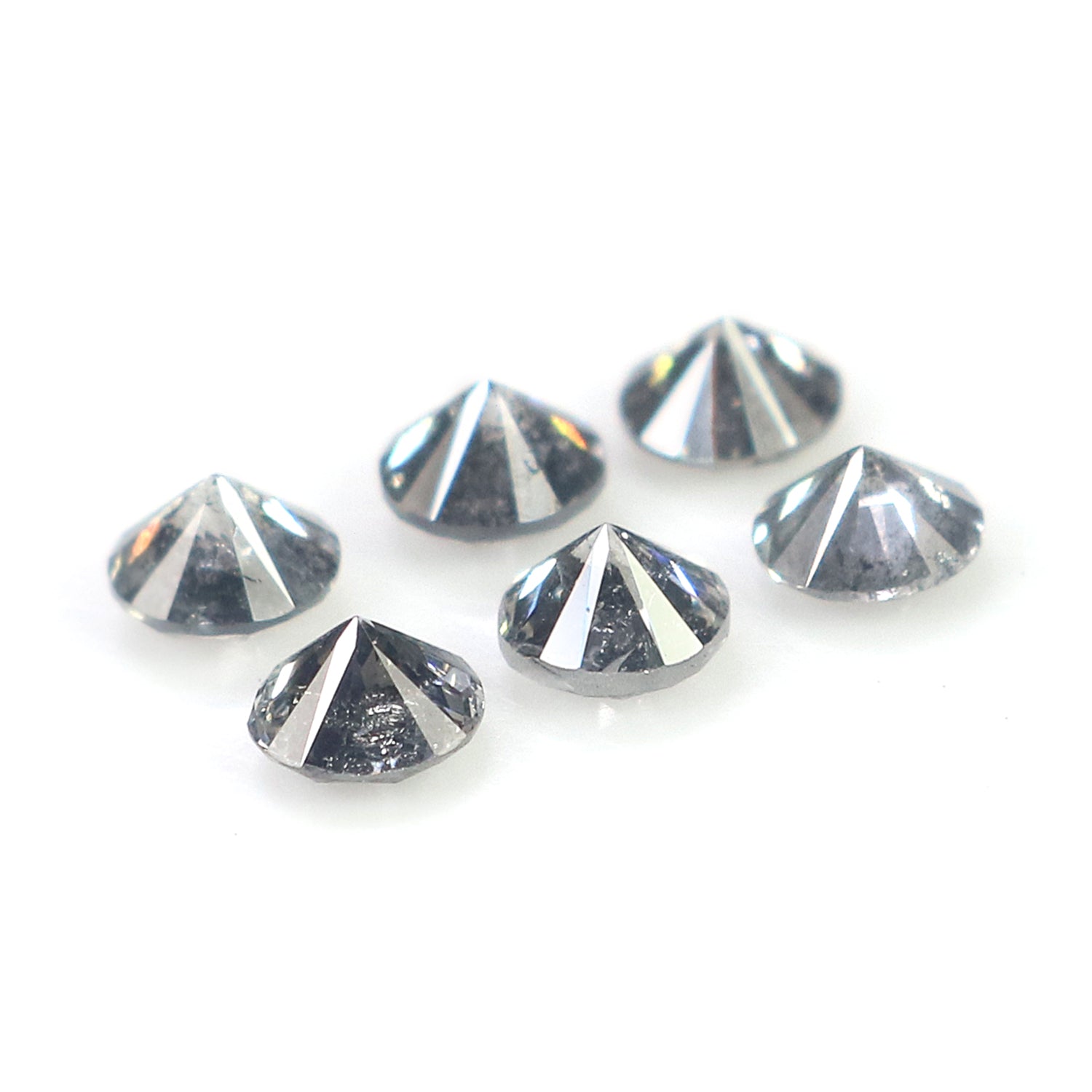 0.78 CT Natural Loose Round Shape Diamond Salt And Pepper Round Cut Diamond 3.15 MM Natural Loose Diamond Round Brilliant Cut Diamond L1396