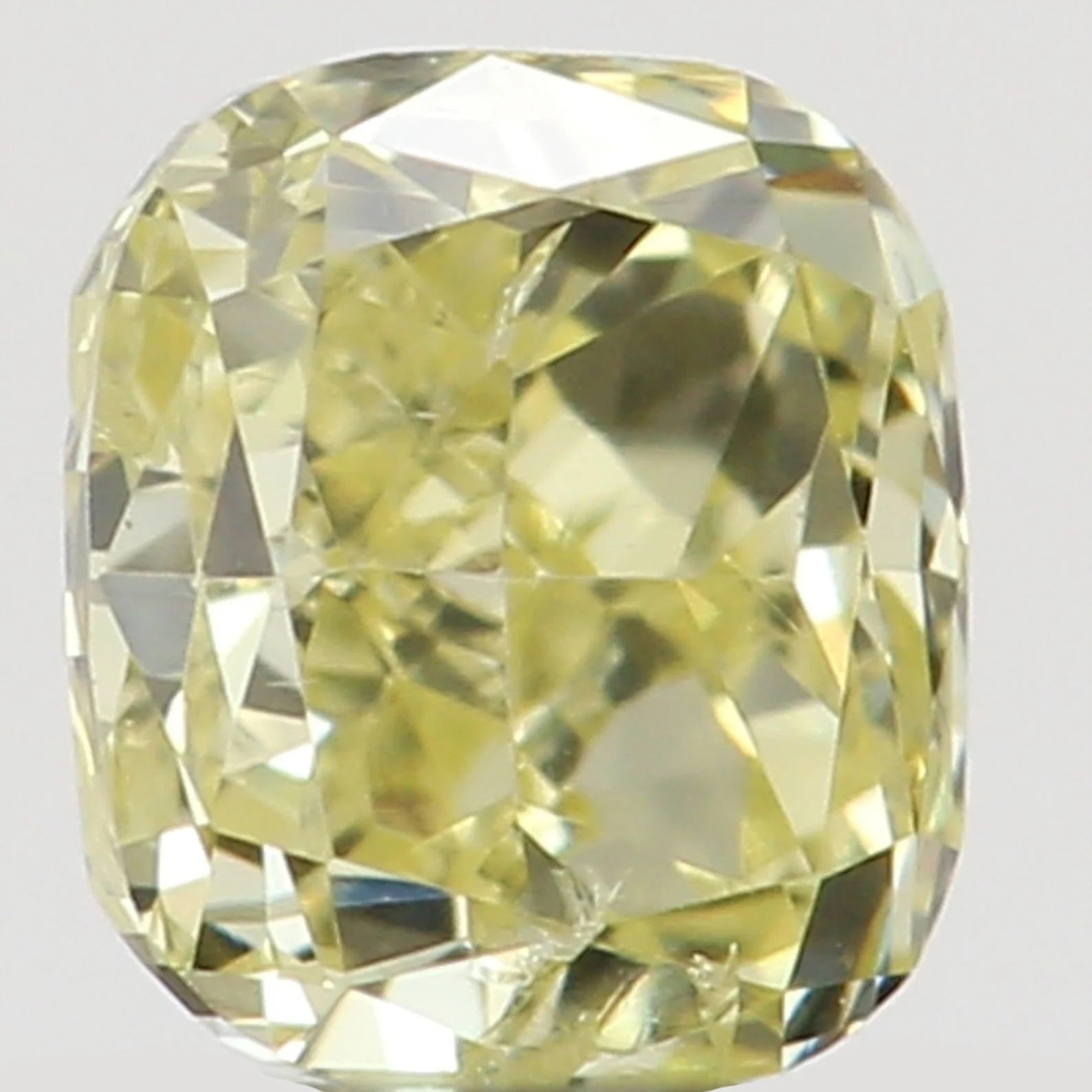 0.16 Ct Natural Loose Diamond Cushion Yellow Color SI1 Clarity 3.20 MM N8178