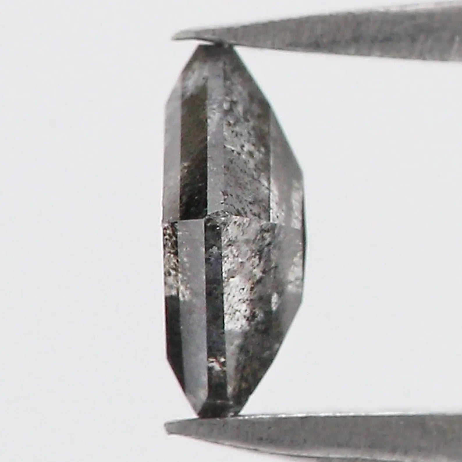 0.53 CT Natural Loose Square Shape Diamond Salt And Pepper Square Diamond 6.20 MM Natural Black Grey Color Square Rose Cut Diamond NQ7996