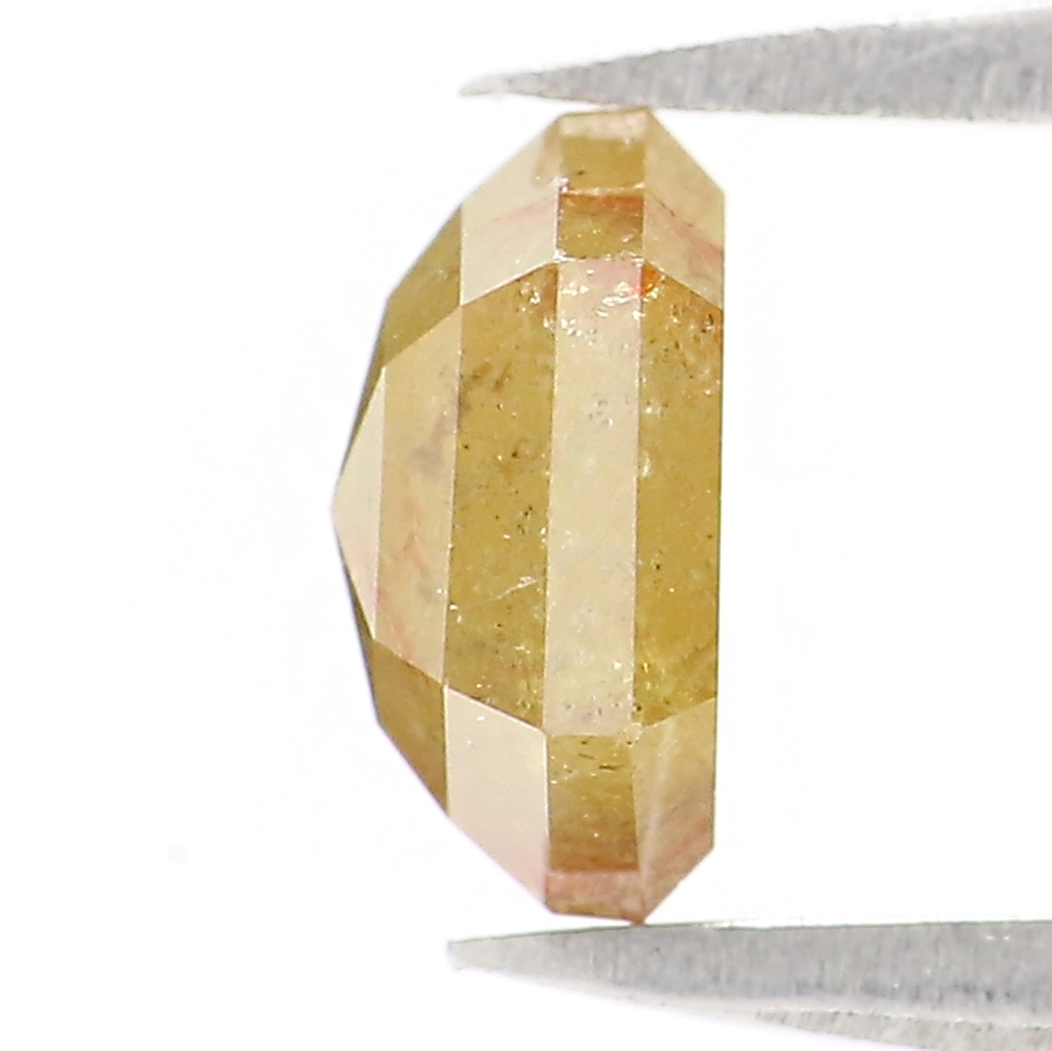 1.01 CT Natural Loose Hexagon Shape Diamond Yellow Color Hexagon Cut Diamond 6.70 MM Natural Yellow Color Hexagon Rose Cut Diamond LQ9917