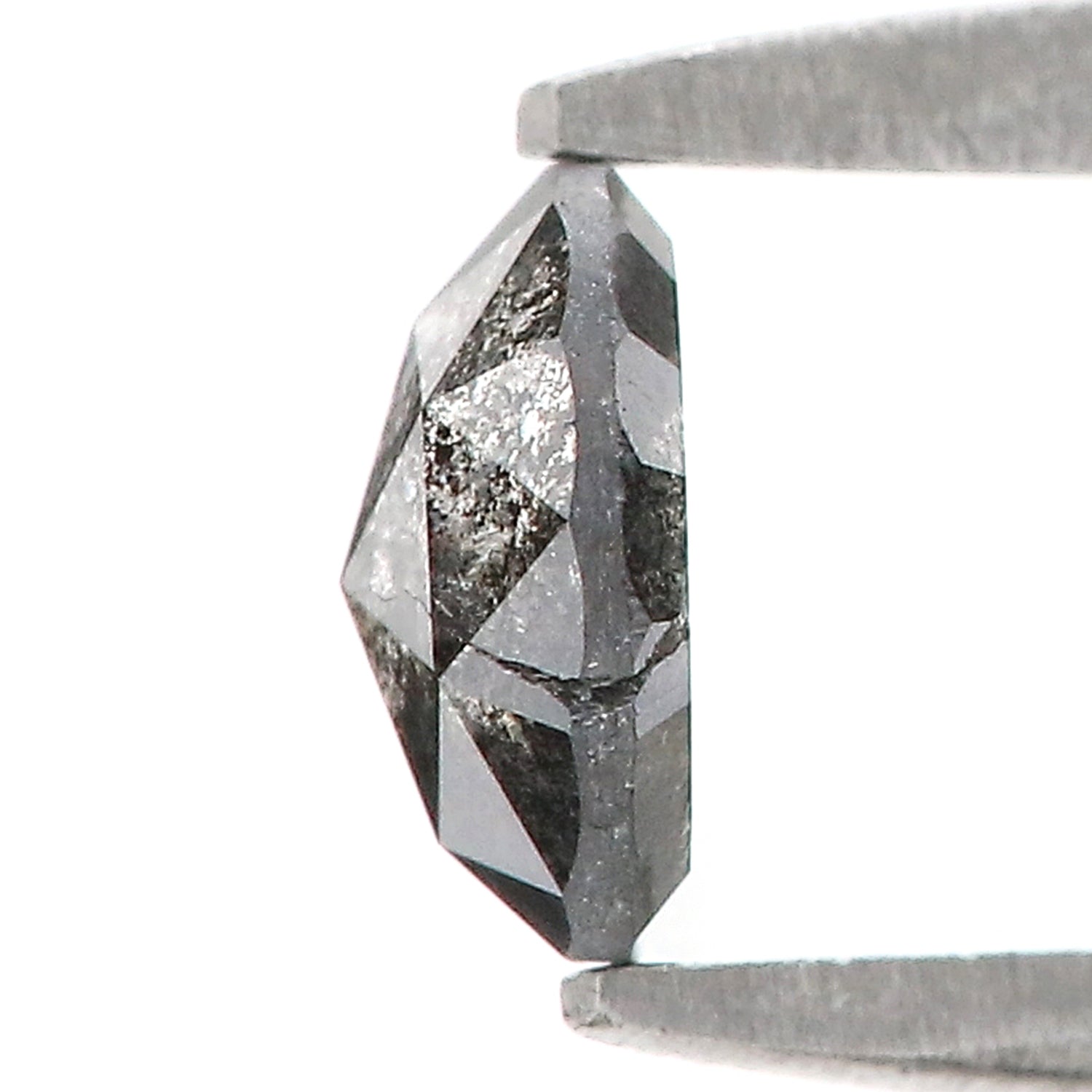 0.51 CT Natural Loose Round Rose Cut Diamond Salt And Pepper Round Diamond 5.20 MM Natural Loose Black Grey Color Rose Cut Diamond LQ5981
