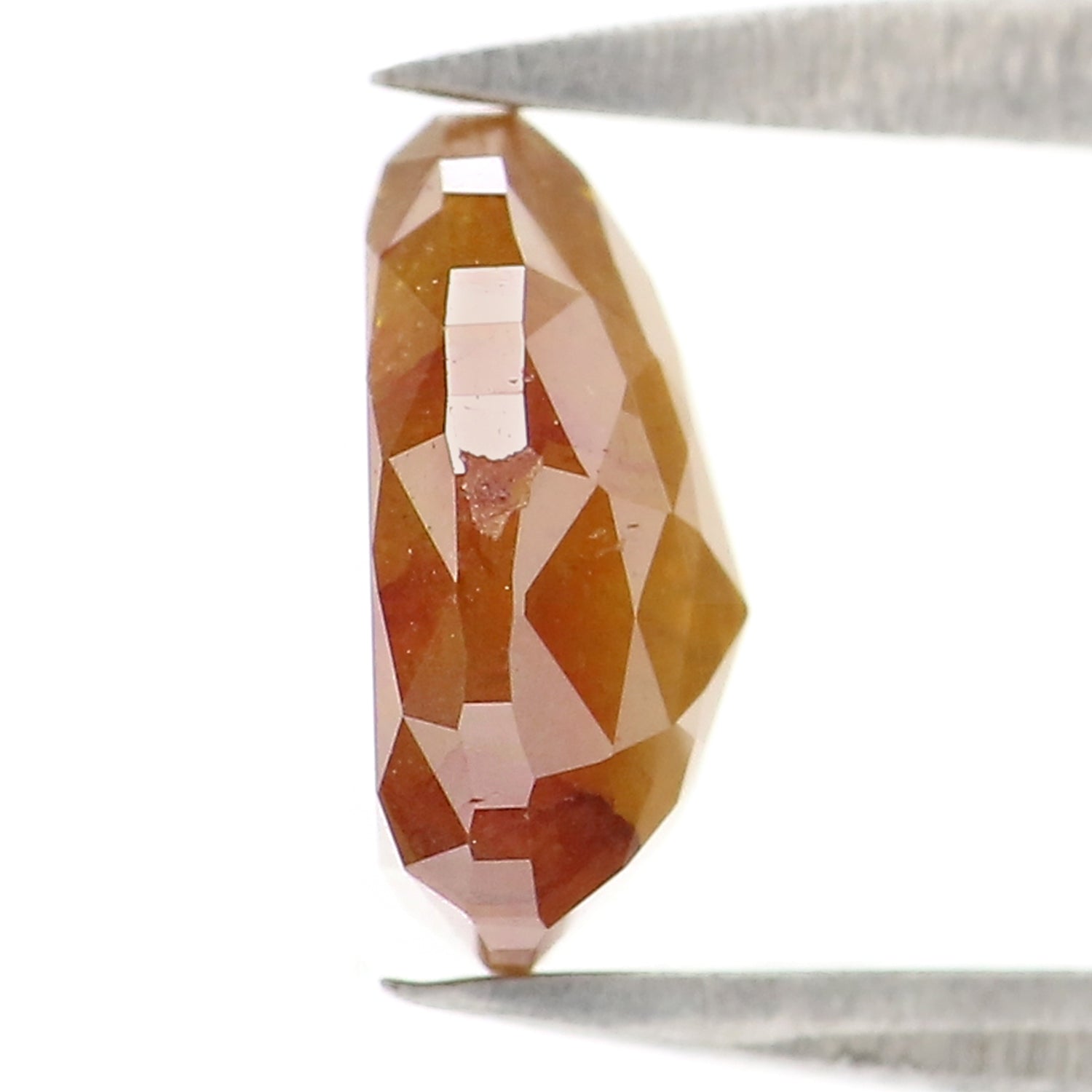 1.10 CT Natural Loose Pear Shape Diamond Brown Color Pear Cut Diamond 7.25 MM Natural Loose Brown Color Diamond Pear Rose Cut Diamond QL2845