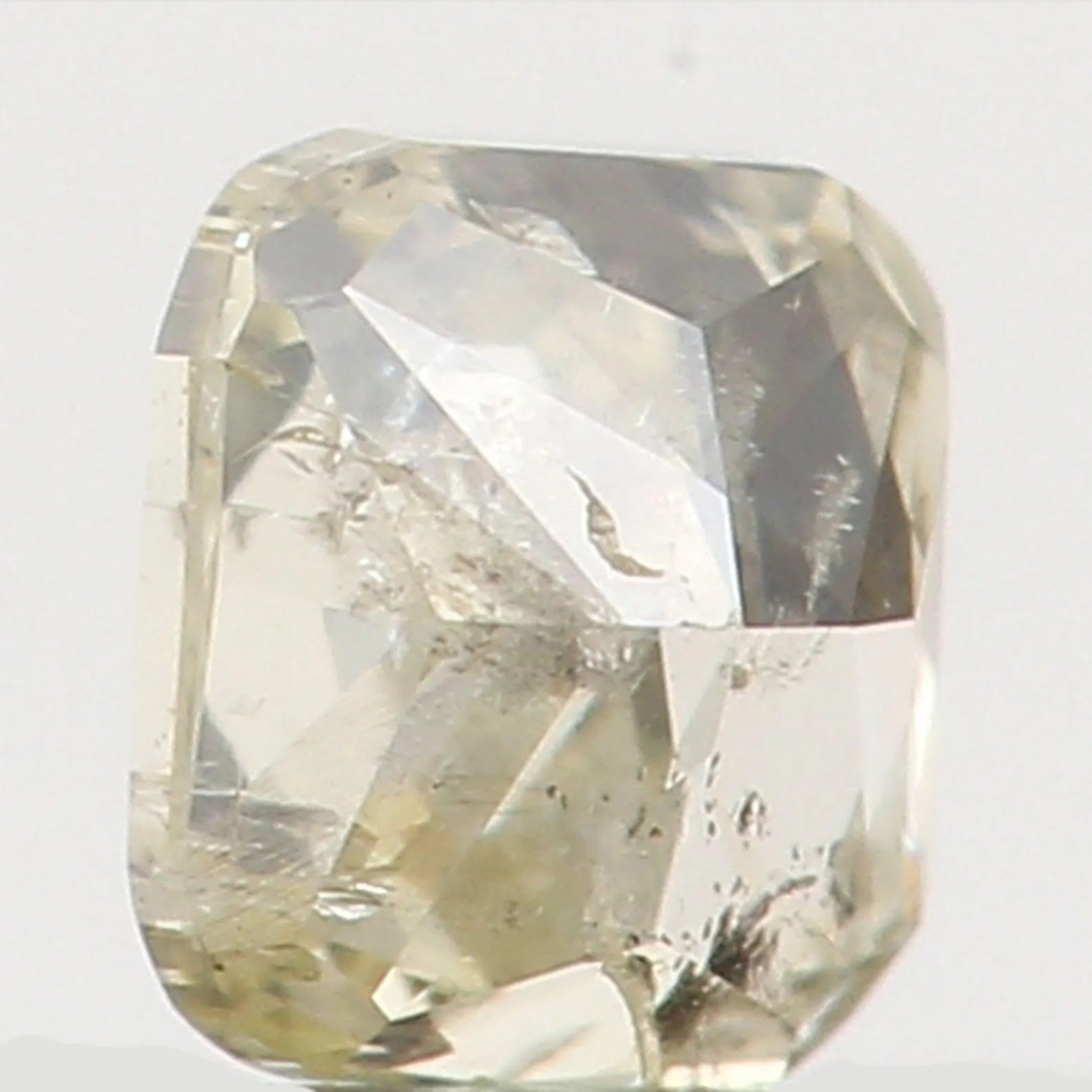 0.13 Ct Natural Loose Diamond Cushion Light Yellow Color I2 Clarity 2.90 MM N7392