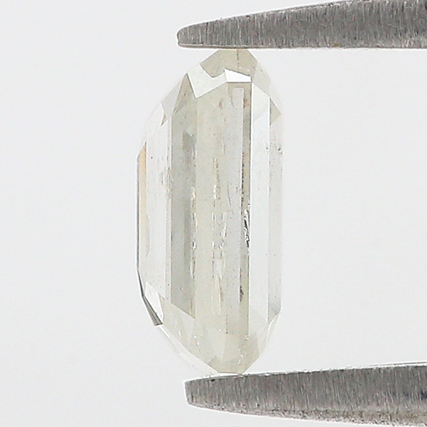 1.18 CT Natural Loose Emerald Shape Diamond White - J Color Emerald Cut Diamond 7.20 MM Natural Loose White Emerald Rose Cut Diamond L3535