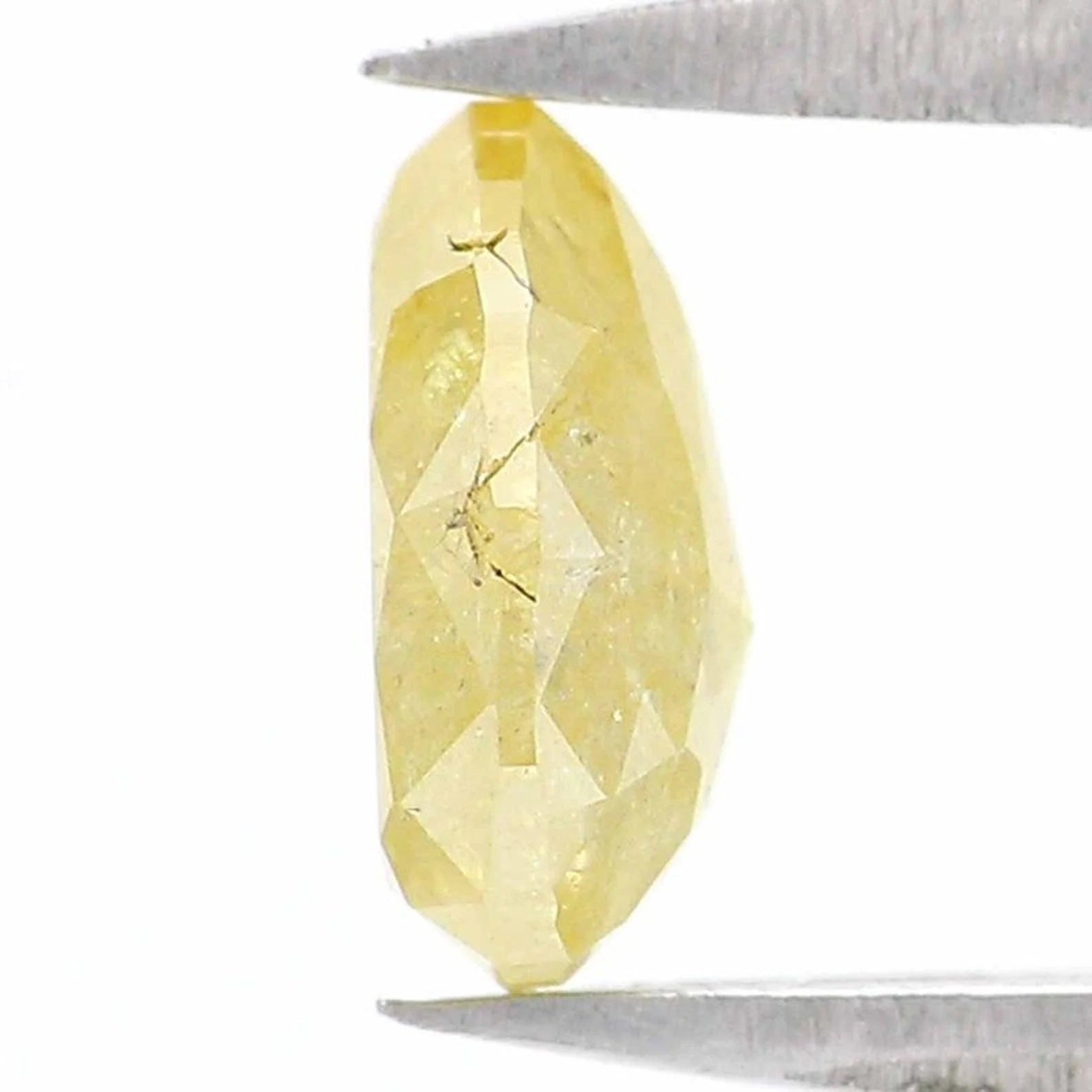0.79 Ct Natural Loose Pear Shape Diamond Yellow Color Pear Diamond 6.70 MM Natural Loose Diamond Yellow Color Pear Rose Cut Diamond NQ1955