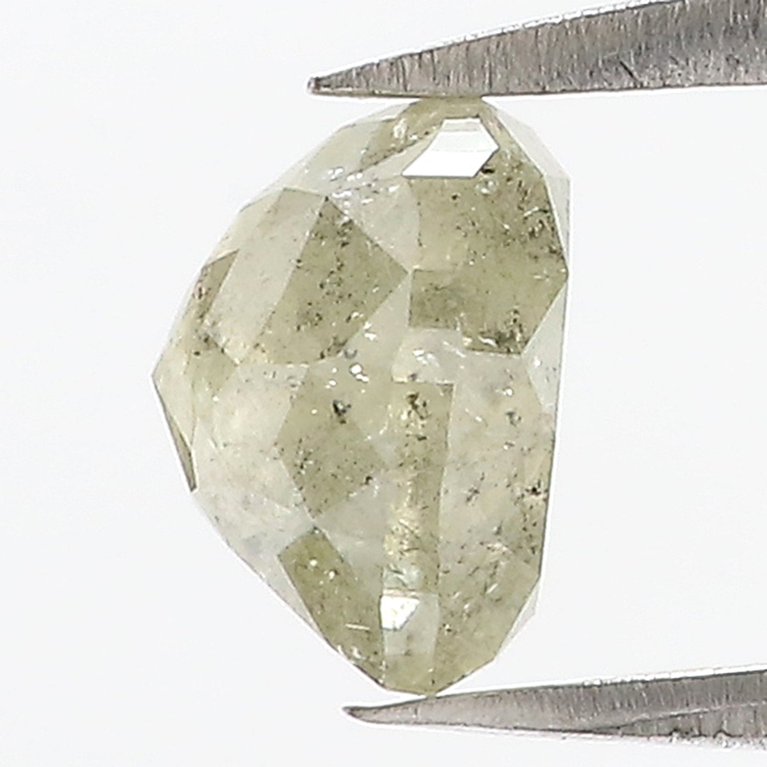 2.07 CT Natural Loose Heart Shape Diamond Grey Color Heart Diamond 7.80 MM Natural Loose Grey Color Diamond Heart Rose Cut Diamond LQ7538
