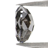Natural Loose Round Rose Cut Diamond, Salt And Pepper Round Diamond, Natural Loose Diamond, Rose Cut Diamond, 0.90 CT Round Shape L2969