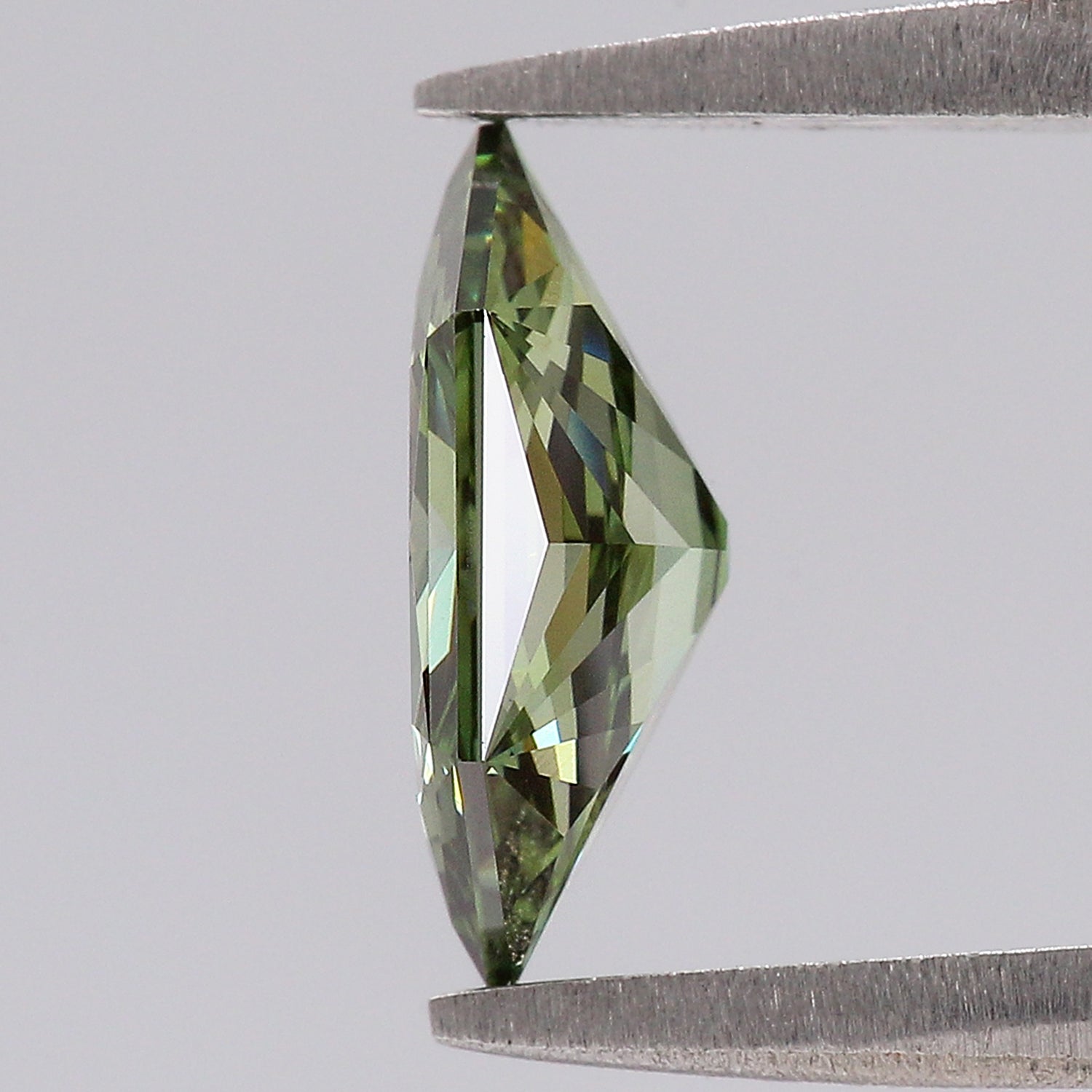 1.31 CT IGI Certified Hexagon Old European Cut Diamond Fancy Vivid Green Color VVS2 Clarity Lab Grown Diamond Lab Created Diamond L3671