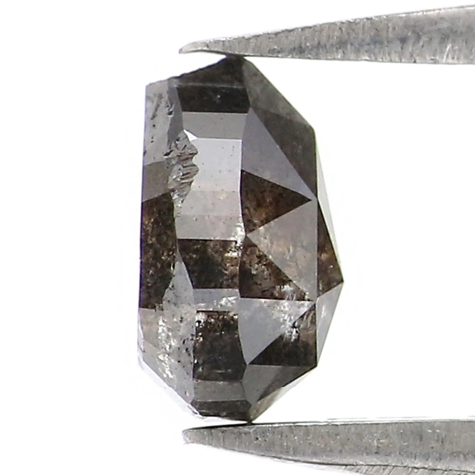 0.73 CT Natural Loose Pear Diamond Salt And Pepper Pear Diamond Natural Loose Diamond 5.80 MM Pear Rose Cut Diamond Pear Cut Diamond NQ1341