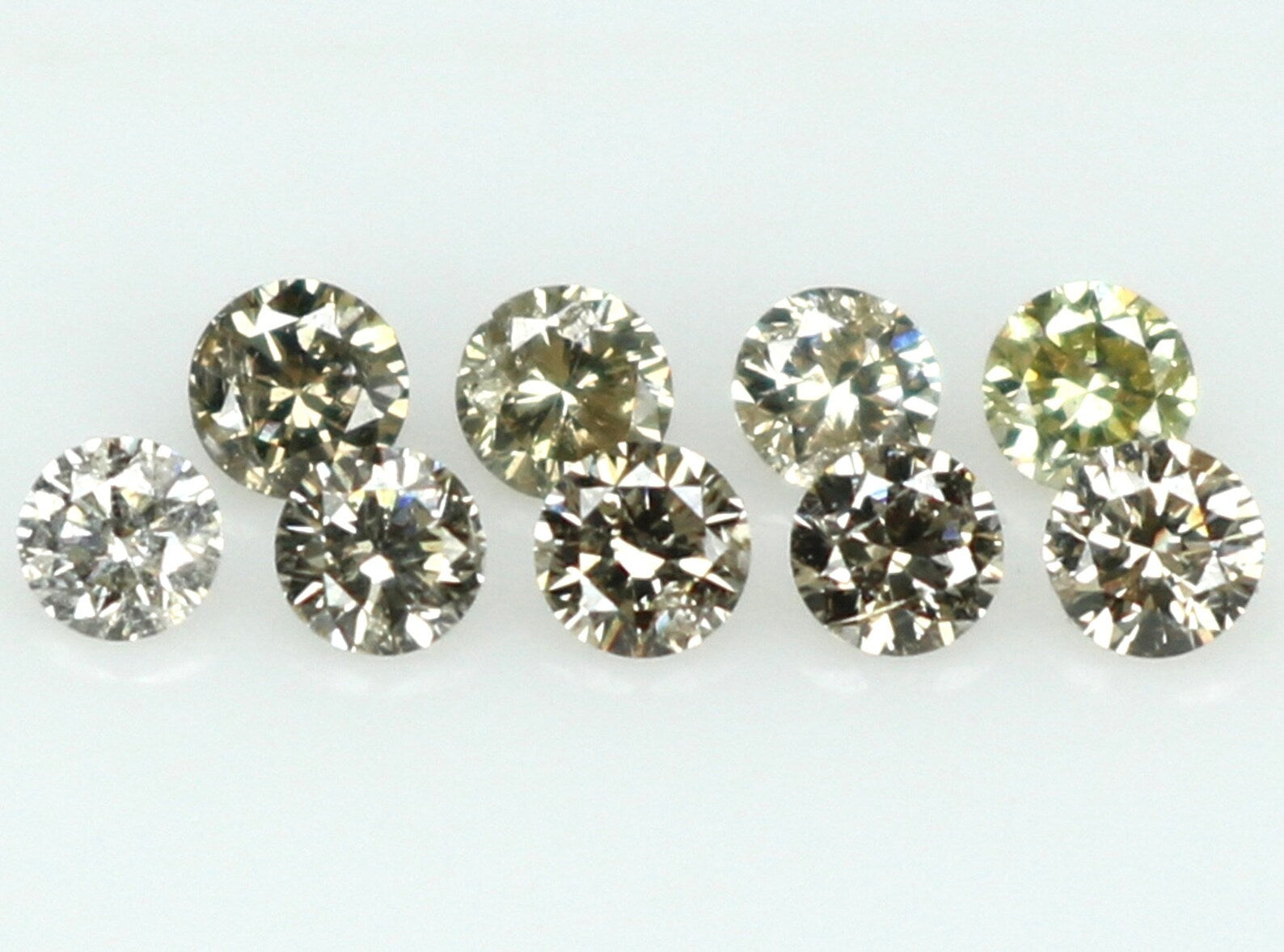 0.30 Ct Natural Loose Diamond Round H-I Color I1-I2 Clarity 9 PCS N7343
