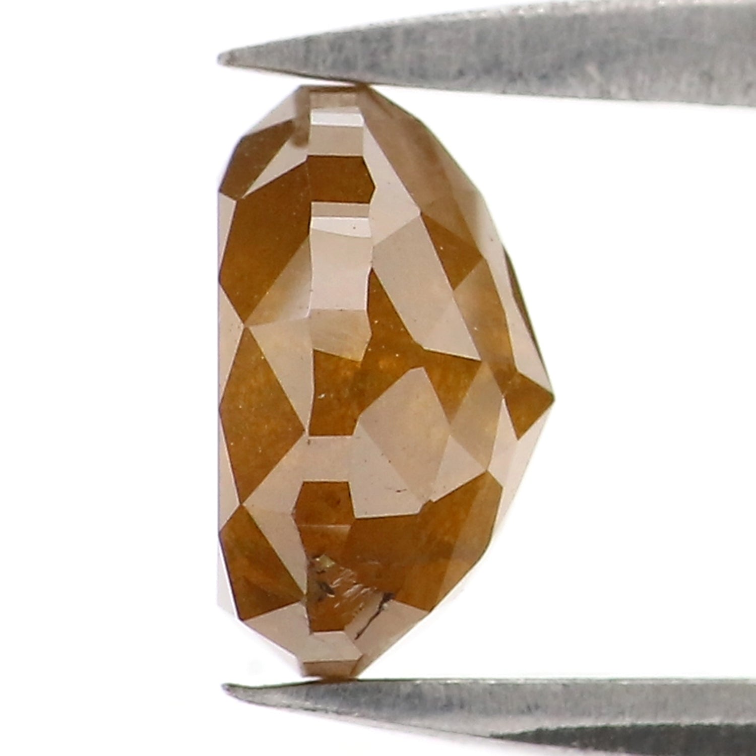 1.13 CT Natural Loose Pear Shape Diamond Brown Color Pear Cut Diamond 6.65 MM Natural Loose Brown Color Diamond Pear Rose Cut Diamond LQ2861