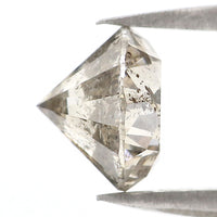 1.57 CT Natural Loose Round Shape Diamond Black Grey Color Round Cut Diamond 6.90 MM Salt And Pepper Round Brilliant Cut Diamond QL8546