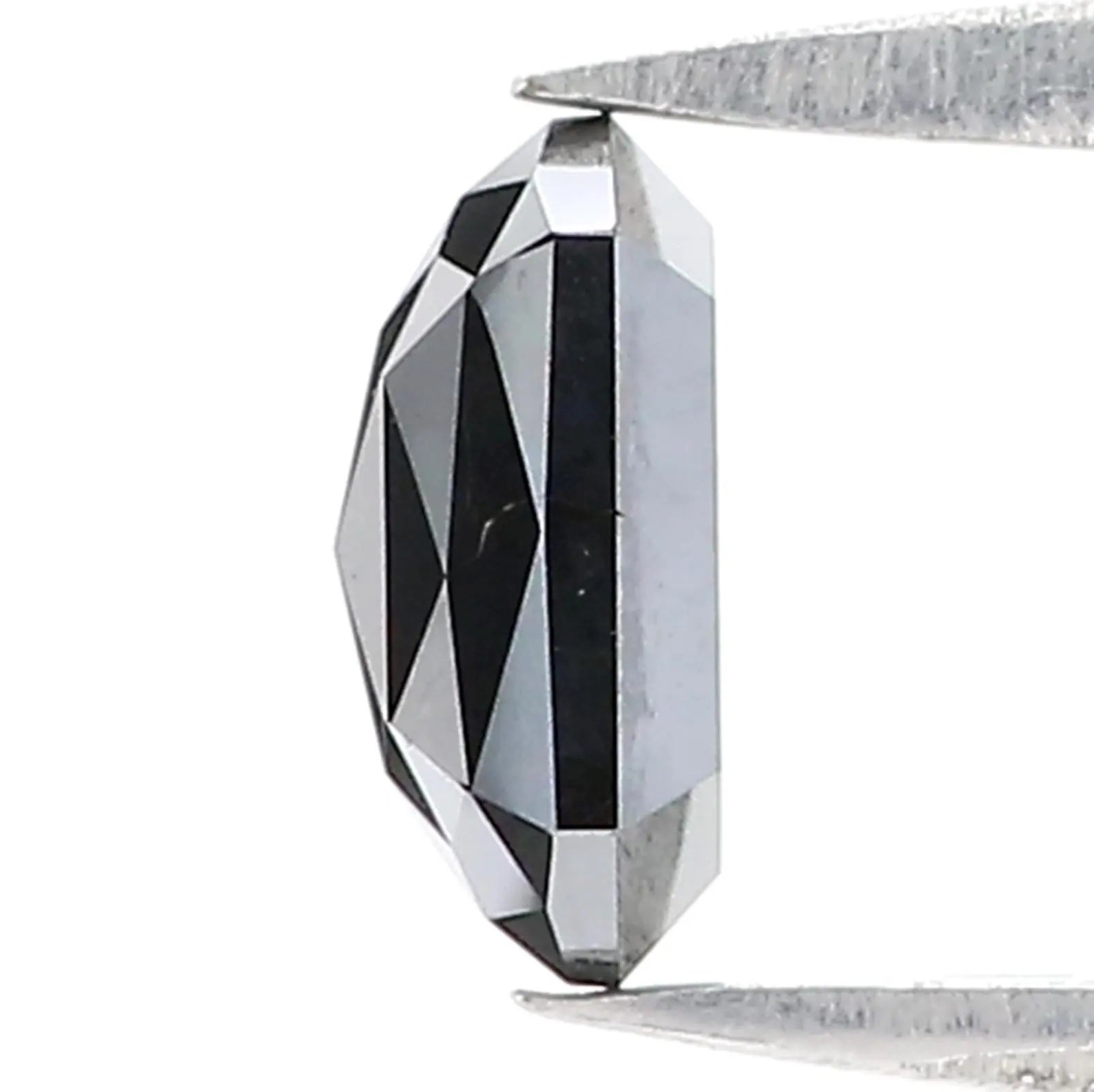 0.88 CT Natural Loose Hexagon Shape Diamond Black Color Hexagon Cut Diamond 6.25 MM Natural Diamond Black Hexagon Rose Cut Diamond QN520