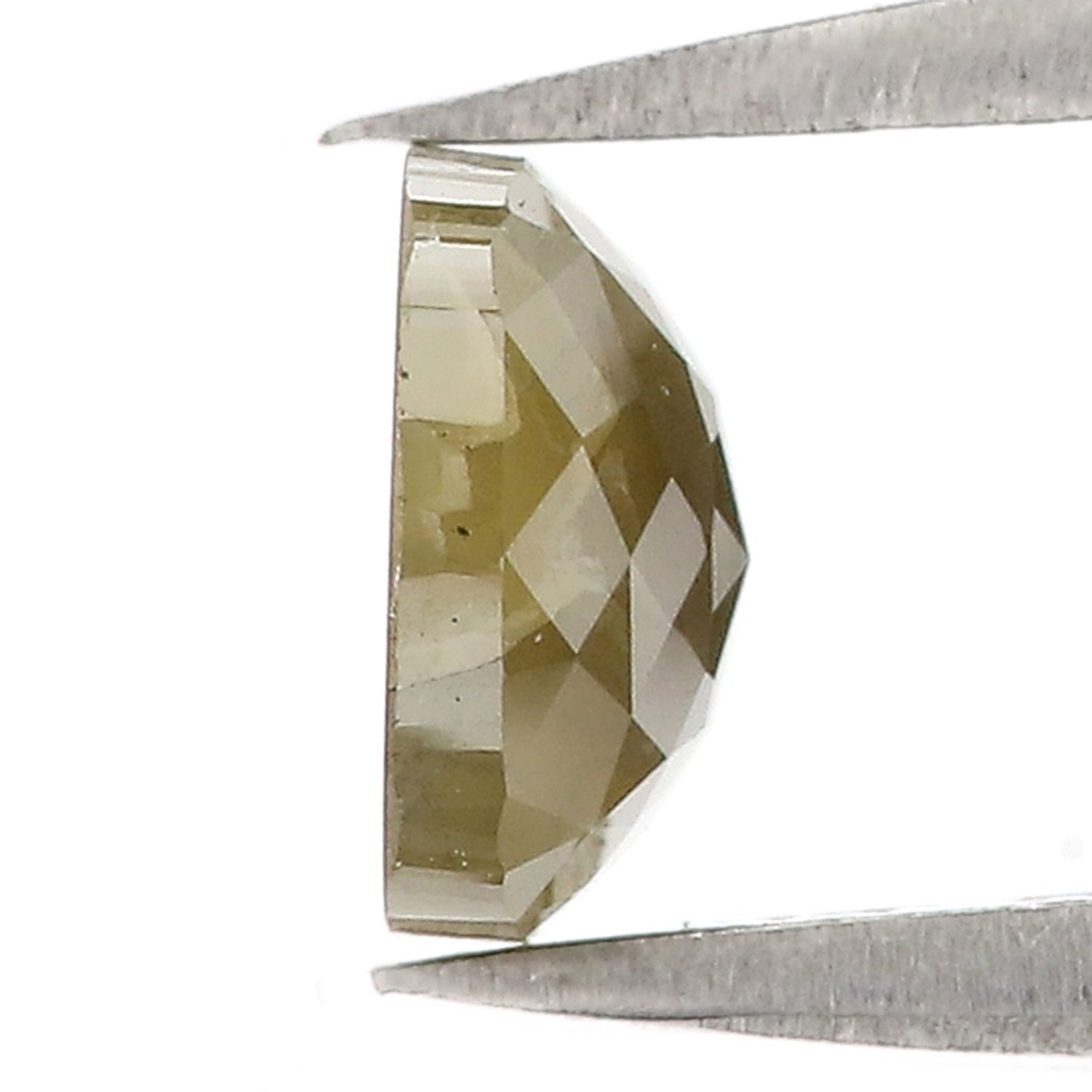 1.07 Ct Natural Loose Cushion Shape Diamond Green Color Cushion Diamond 6.25 MM Natural Diamond Green Color Cushion Rose Cut Diamond LQ3048