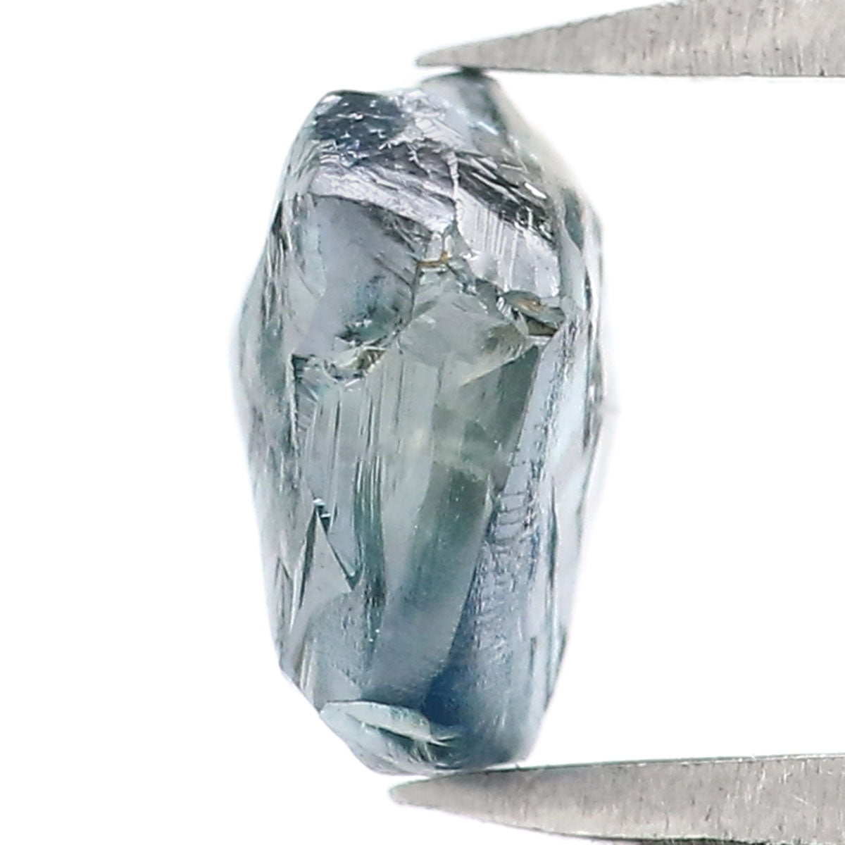 1.19 CT Natural Loose Rough Shape Diamond Blue Color Rough Cut Diamond 6.75 MM Natural Loose Blue Diamond Rough Irregular Cut Diamond LQ2321