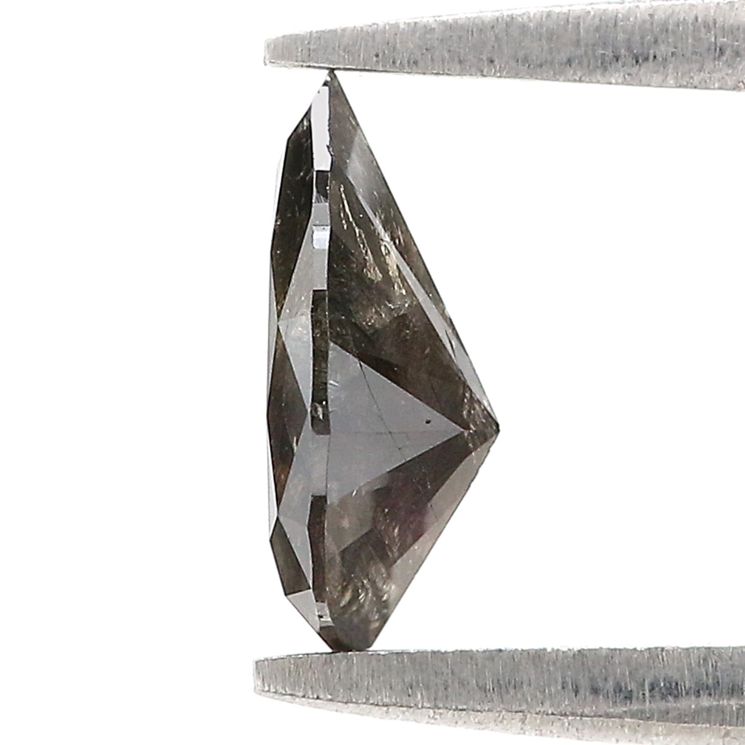 0.92 CT Natural Loose Pear Cut Diamond Salt And Pepper Pear Diamond 8.30 MM Natural Black Grey Color Pear Brilliant Cut Diamond N2670
