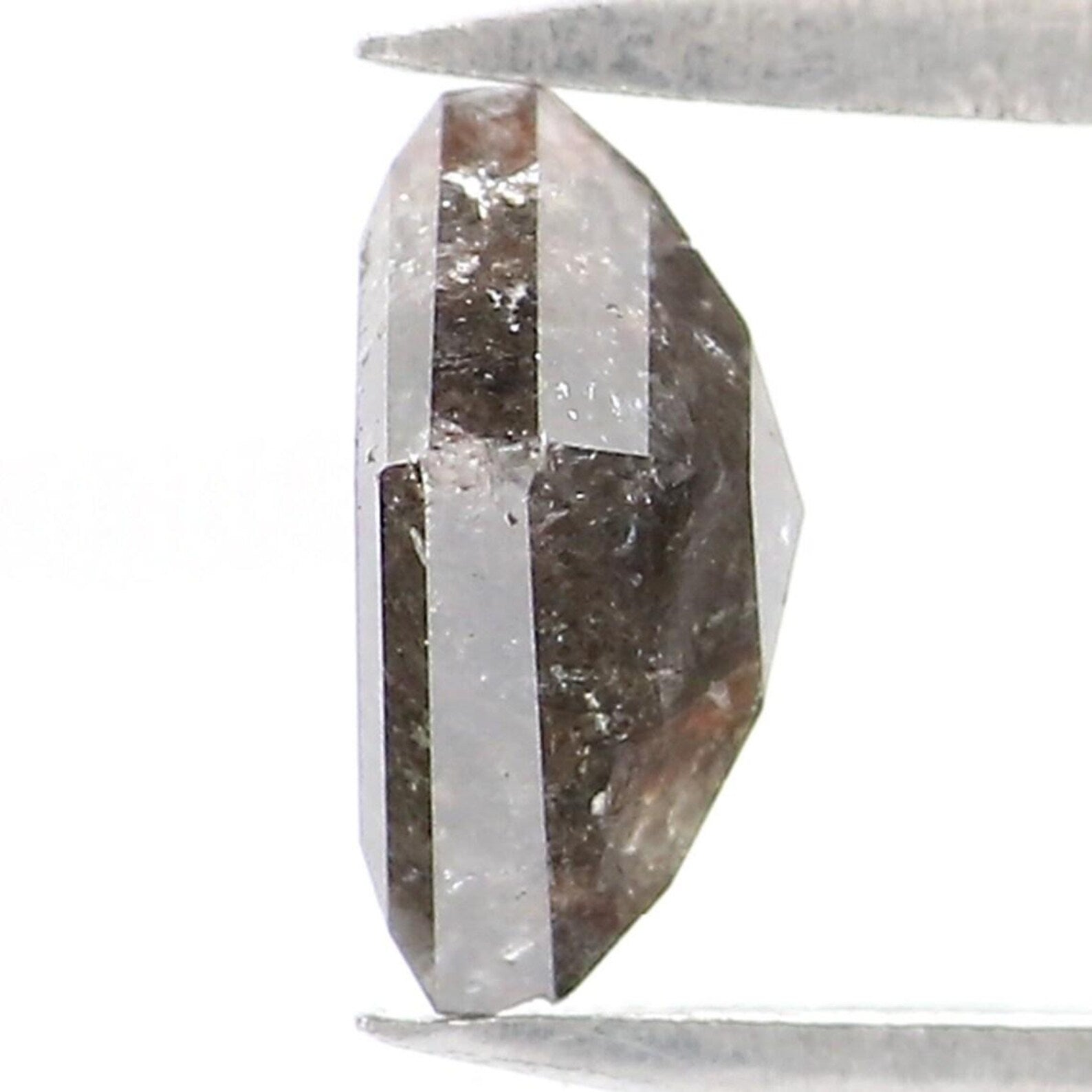 0.57 CT Natural Loose Kite Shape Diamond Salt And Pepper Kite Diamond 6.30 MM Natural Loose Black Grey Color Kite Rose Cut Diamond NQ1935
