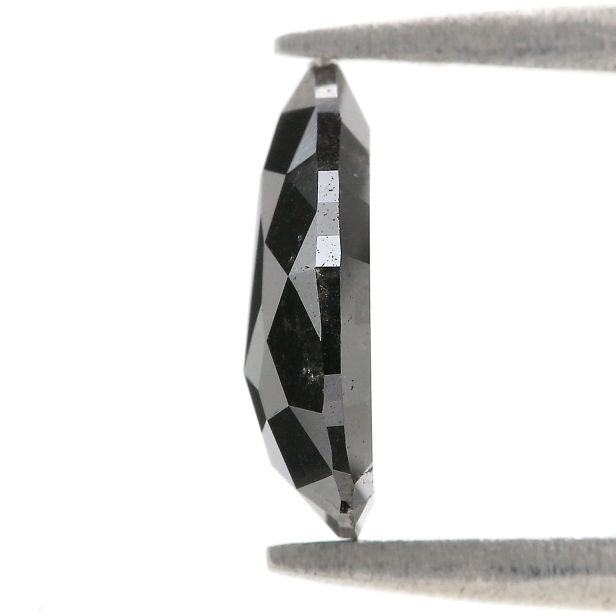 1.23 CT Natural Loose Pear Shape Diamond Salt And Pepper Pear Diamond 9.60 MM Natural Loose Black Grey Color Pear Rose Cut Diamond NQ2028
