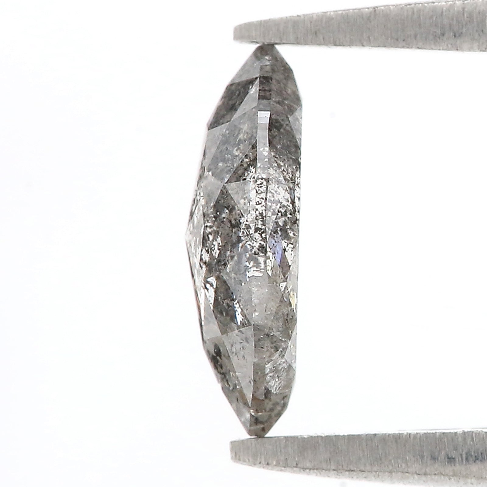 1.01 CT Natural Loose Marquise Shape Diamond Salt And Pepper Marquise Rose Cut Diamond 9.40 MM Black Grey Color Marquise Cut Diamond L3602