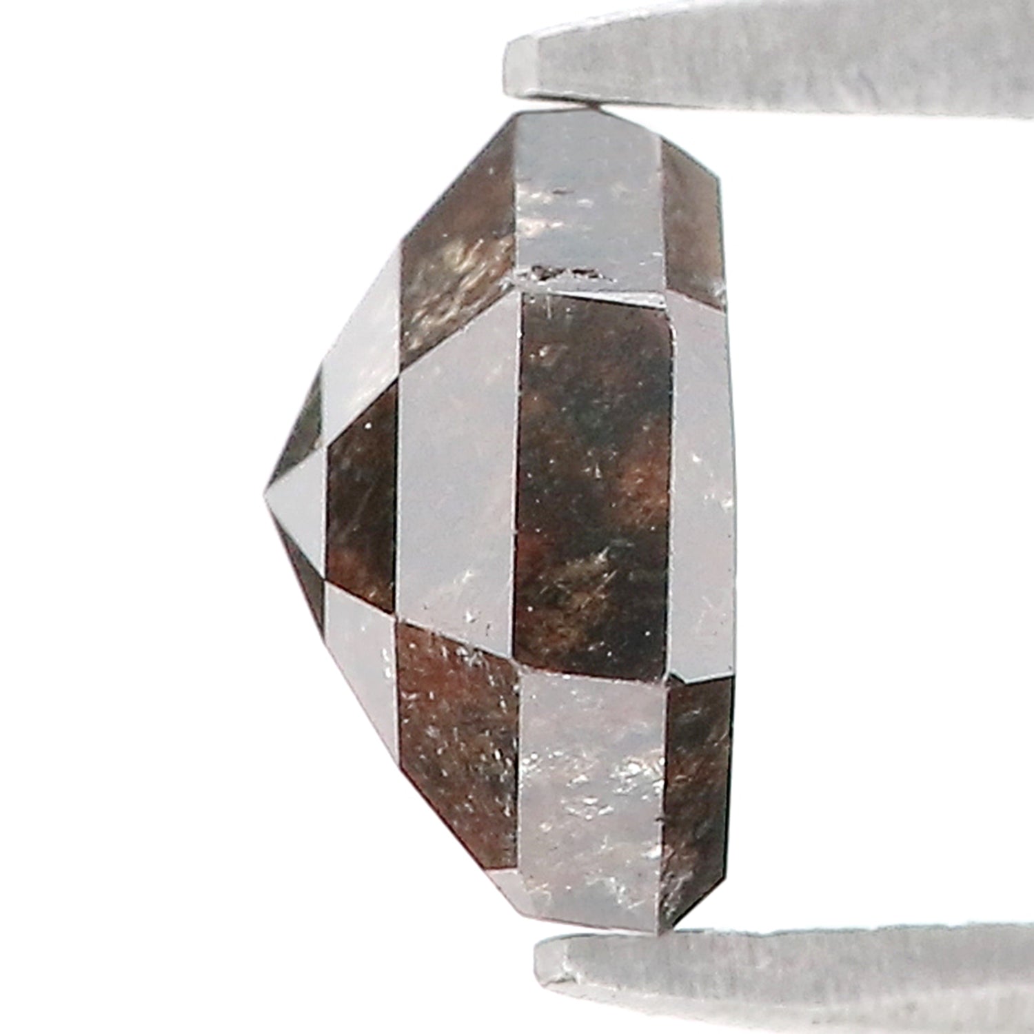 1.69 CT Natural Loose Shield Shape Diamond Salt And Pepper Shield Cut Diamond 6.40 MM Natural Brown Color Shield Rose Cut Diamond L3469