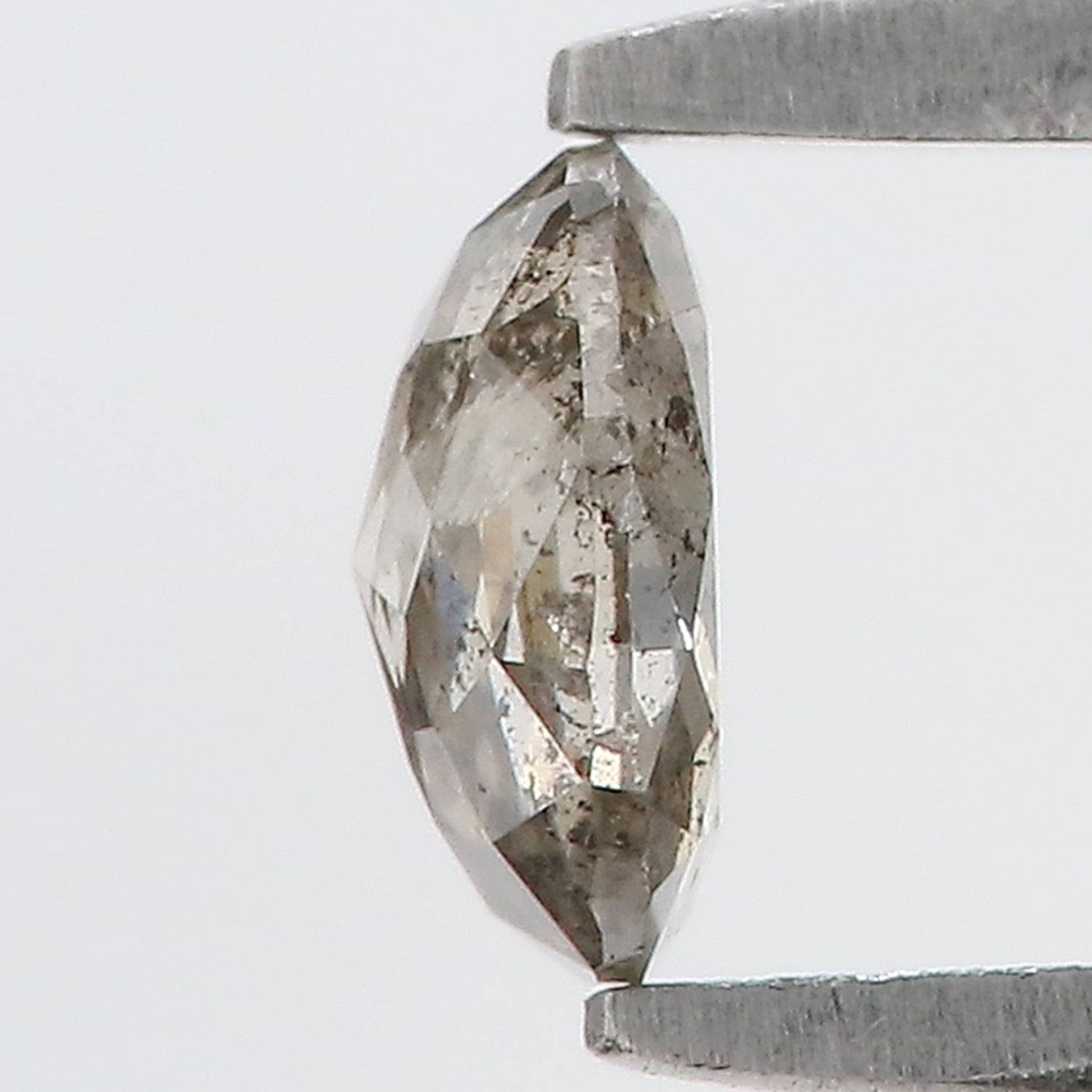0.37 Ct Natural Loose Oval Shape Diamond Salt And Pepper Oval Cut Diamond 5.10 MM Natural Loose Black Grey Color Oval Rose Cut Diamond LQ395