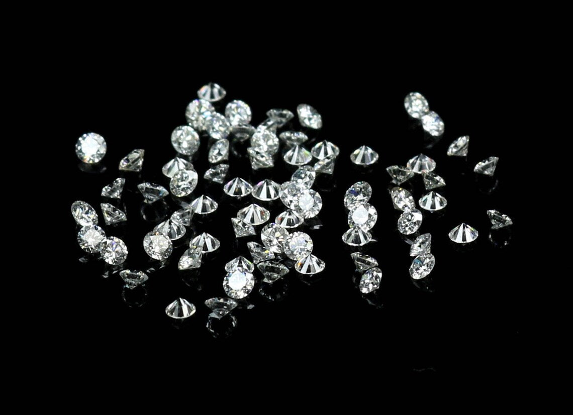Lab Grown Loose White Diamond Round Brilliant Cut E F Color VS Clarity 3.60 To 5.00 MM Lot Lab Created Diamond For Engagement Ring Q198