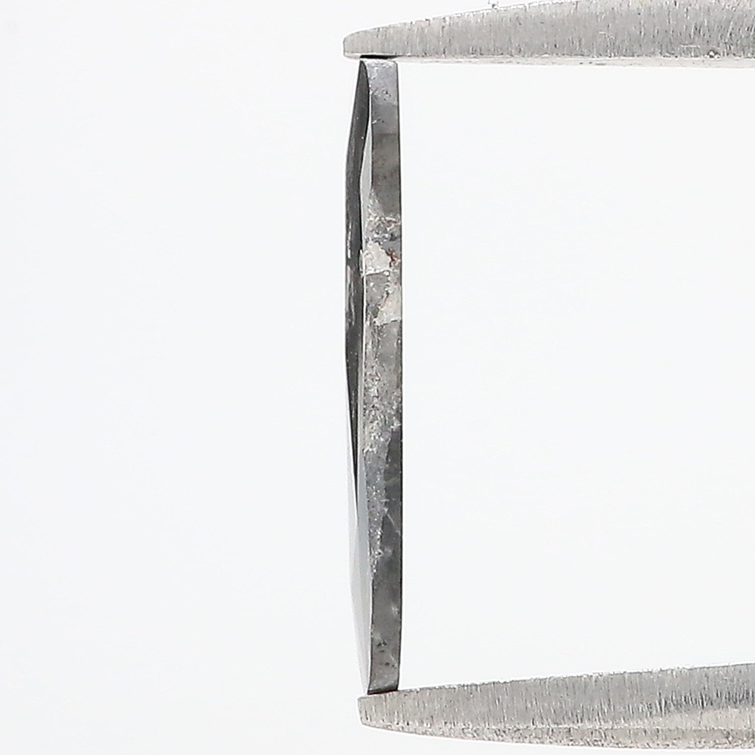 0.78 CT Natural Loose Slice Shape Diamond Salt And Pepper Slice Cut Diamond 11.65 MM Natural Black Grey Diamond Irregular Cut Diamond N2617