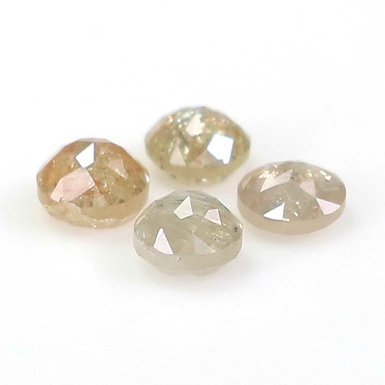 0.89 CT Natural Loose Round Rose Cut Diamond Brown Color Round Shape Diamond 3.30 MM Natural Loose Grey Color Round Rose Cut Diamond KQ1037