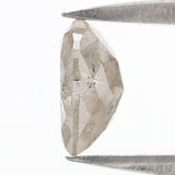Natural Loose Heart Cut Diamond, Grey Color Heart Diamond, Natural Loose Diamond, Heart Rose Cut Diamond 1.39 CT Heart Shape Diamond KDL6196