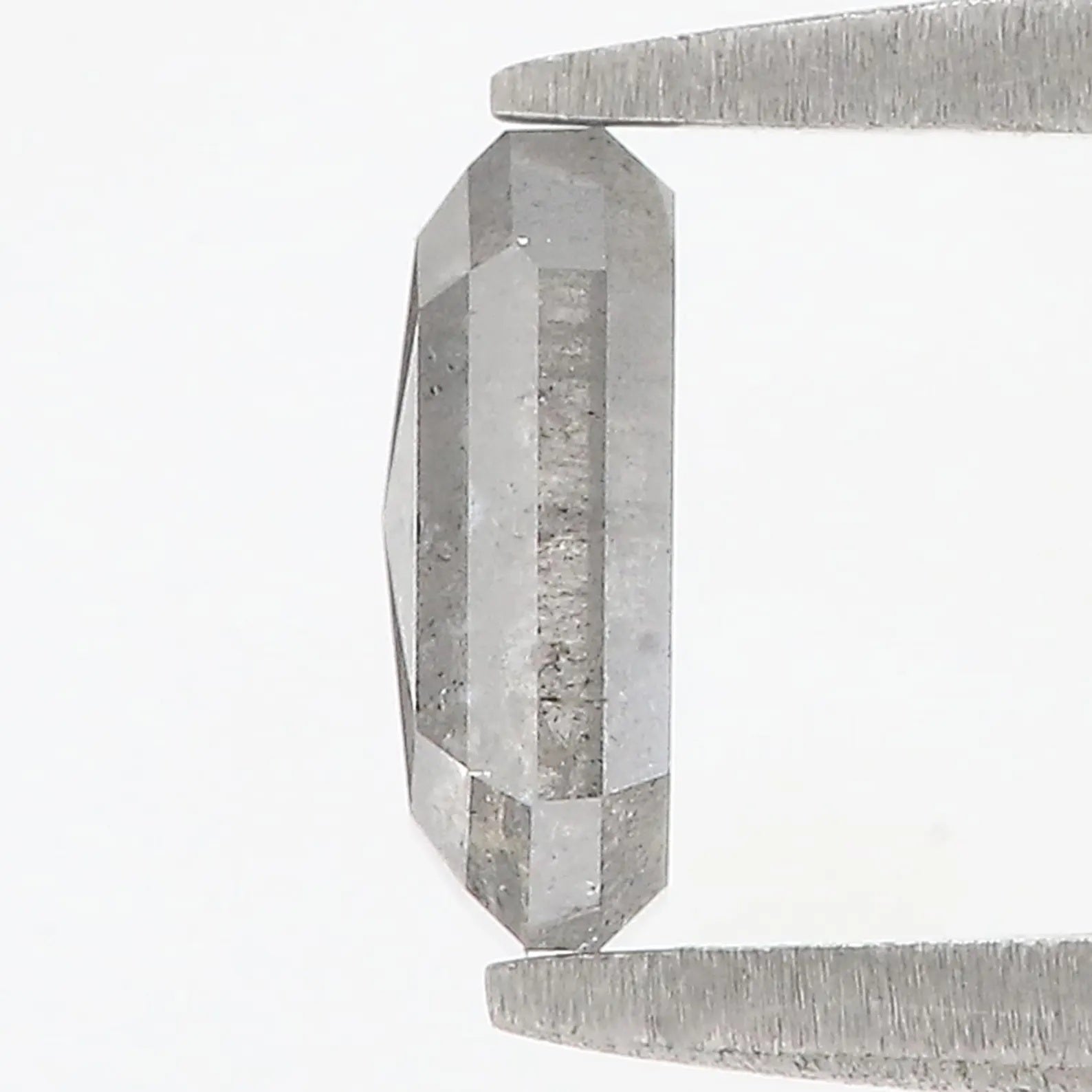 0.90 CT Natural Loose Emerald Shape Diamond Grey Color Emerald Cut Diamond 6.95 MM Natural Loose Diamond Grey Emerald Cut Diamond QN796