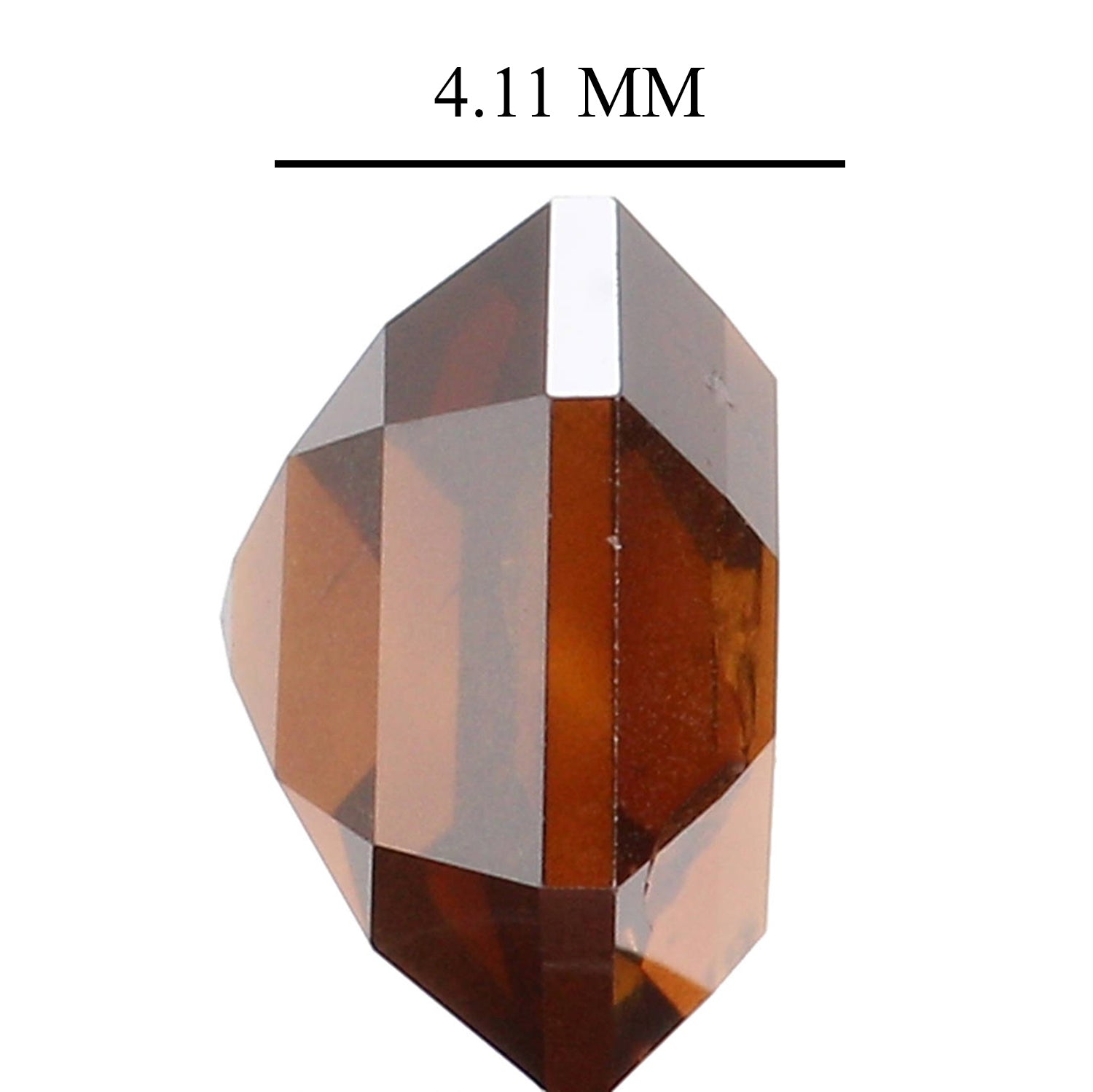 GIA Certified Natural Loose Emerald Diamond 1.59 CT Loose Natural Fancy Dark Orangy Brown Even 6.70 MM For Custom Engagement Ring L2468