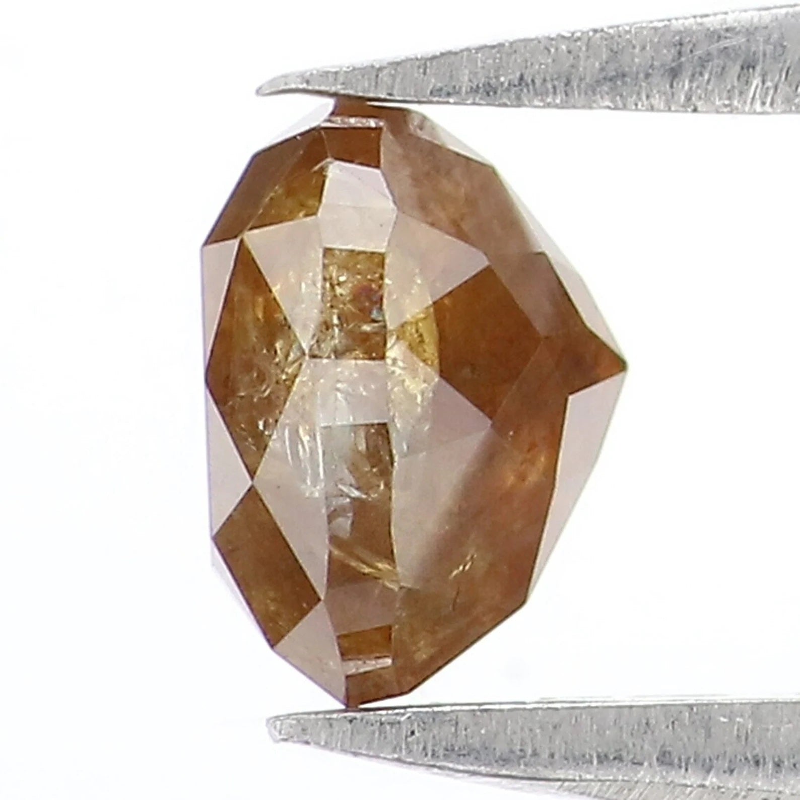 0.81 CT Natural Loose Heart Shape Diamond Brown Color Heart Cut Diamond 5.50 MM Natural Loose Diamond Heart Shape Rose Cut Diamond NQ8241