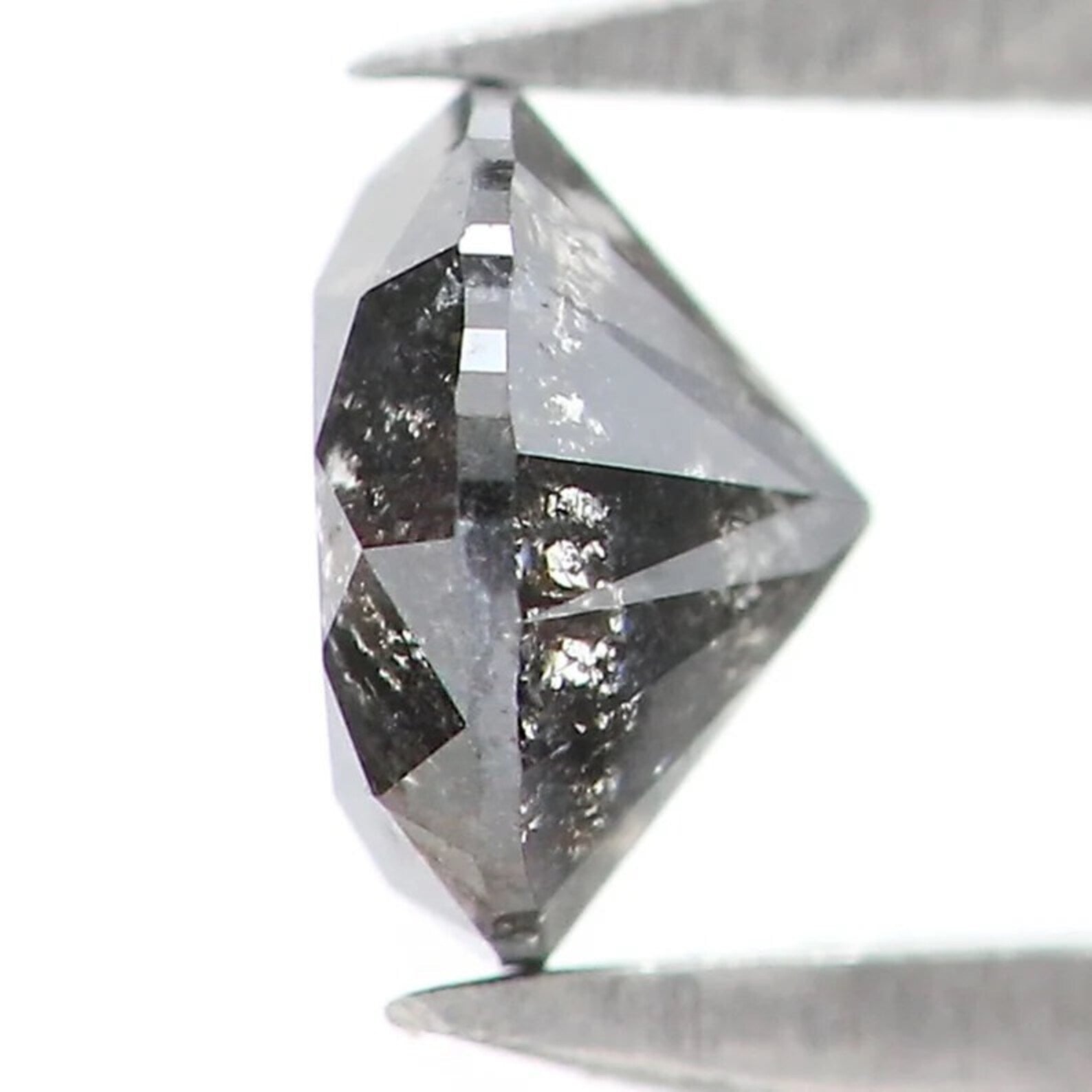 0.32 CT Natural Loose Round Shape Diamond Salt And Pepper Round Diamond 4.30 MM Natural Black Grey Color Round Brilliant Cut Diamond NQ8719