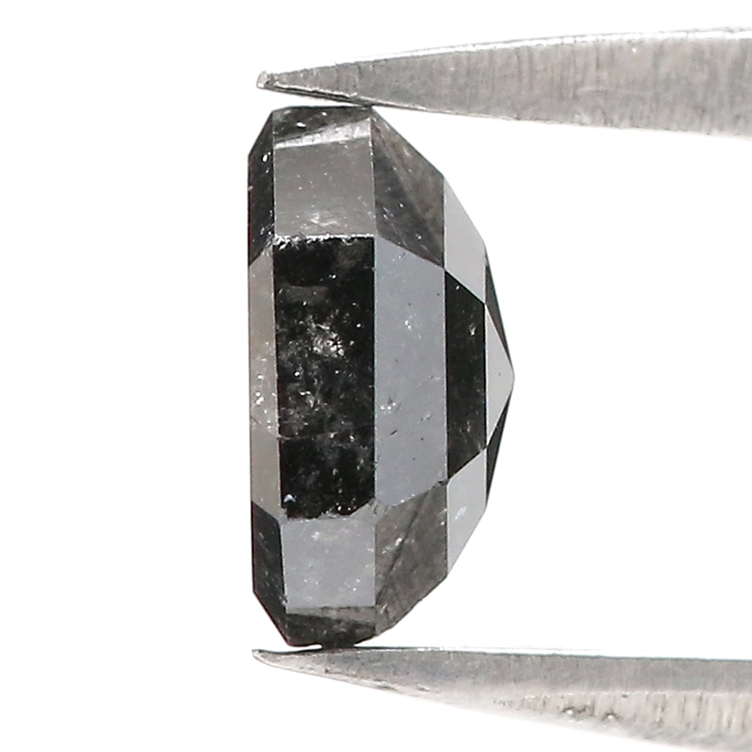 1.09 Ct Natural Loose Hexagon Shape Diamond Salt And Pepper Diamond 6.60 MM Natural Diamond Black Grey Color Hexagon Cut Diamond LQ3037