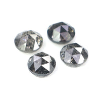 Natural Loose Round Rose Cut Diamond, Salt And Pepper Round Diamond, Natural Loose Diamond, Rose Cut Diamond, 1.02 CT Round Shape L2787