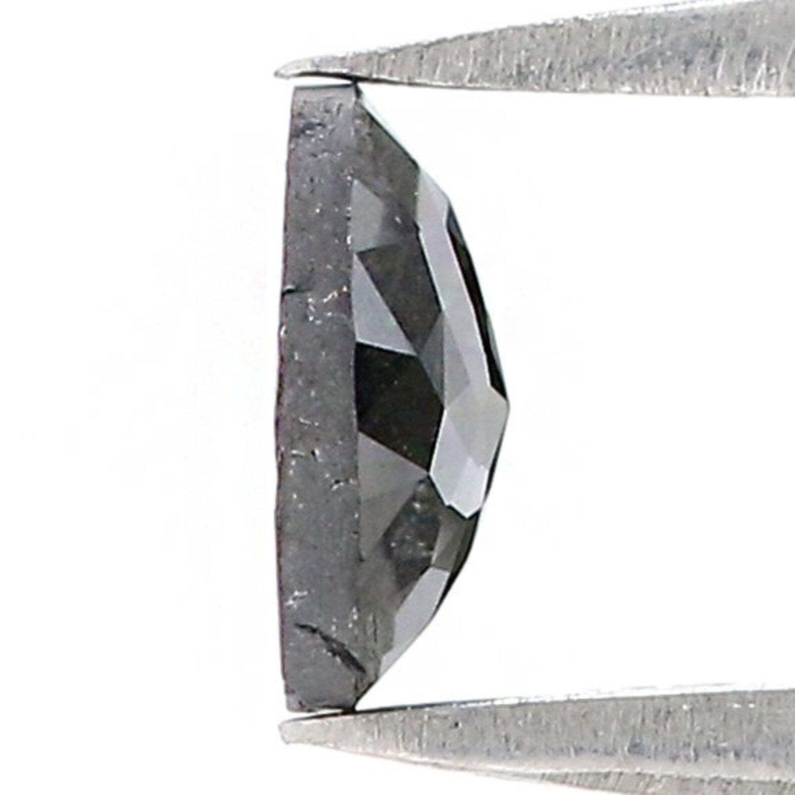 0.74 Ct Natural Loose Round Shape Diamond Black Color Round Cut Diamond 6.15 MM Natural Diamond Black Color Round Rose Cut Diamond QN2508