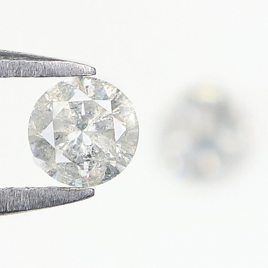 0.49 CT Natural Loose Round Shape Diamond Fancy Grey Color Round Cut Diamond 4.00 MM Natural Grey Color Round Brilliant Cut Diamond N2612