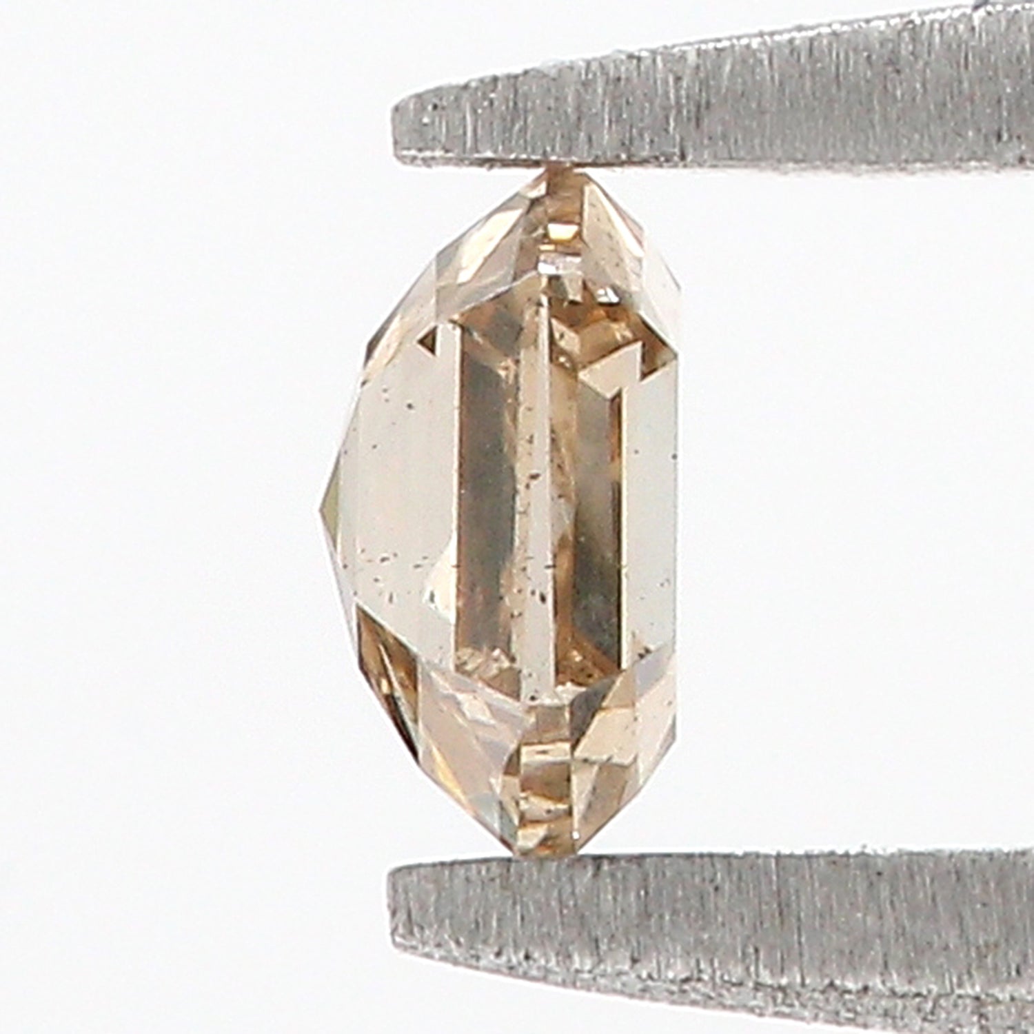 0.34 CT Natural Loose Hexagon Shape Diamond Brown Color Hexagon Diamond 4.50 MM Natural Loose Brown Color Hexagon Rose Cut Diamond KQ2322
