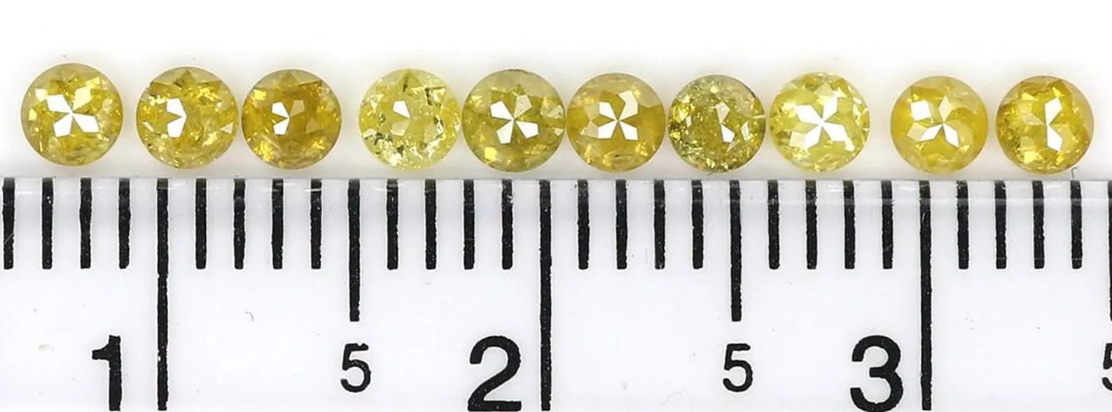 0.94 CT Natural Loose Round Shape Diamond Yellow Color Round Cut Diamond 2.50 MM Natural Diamond Yellow Color Round Rose Cut Diamond NQ393