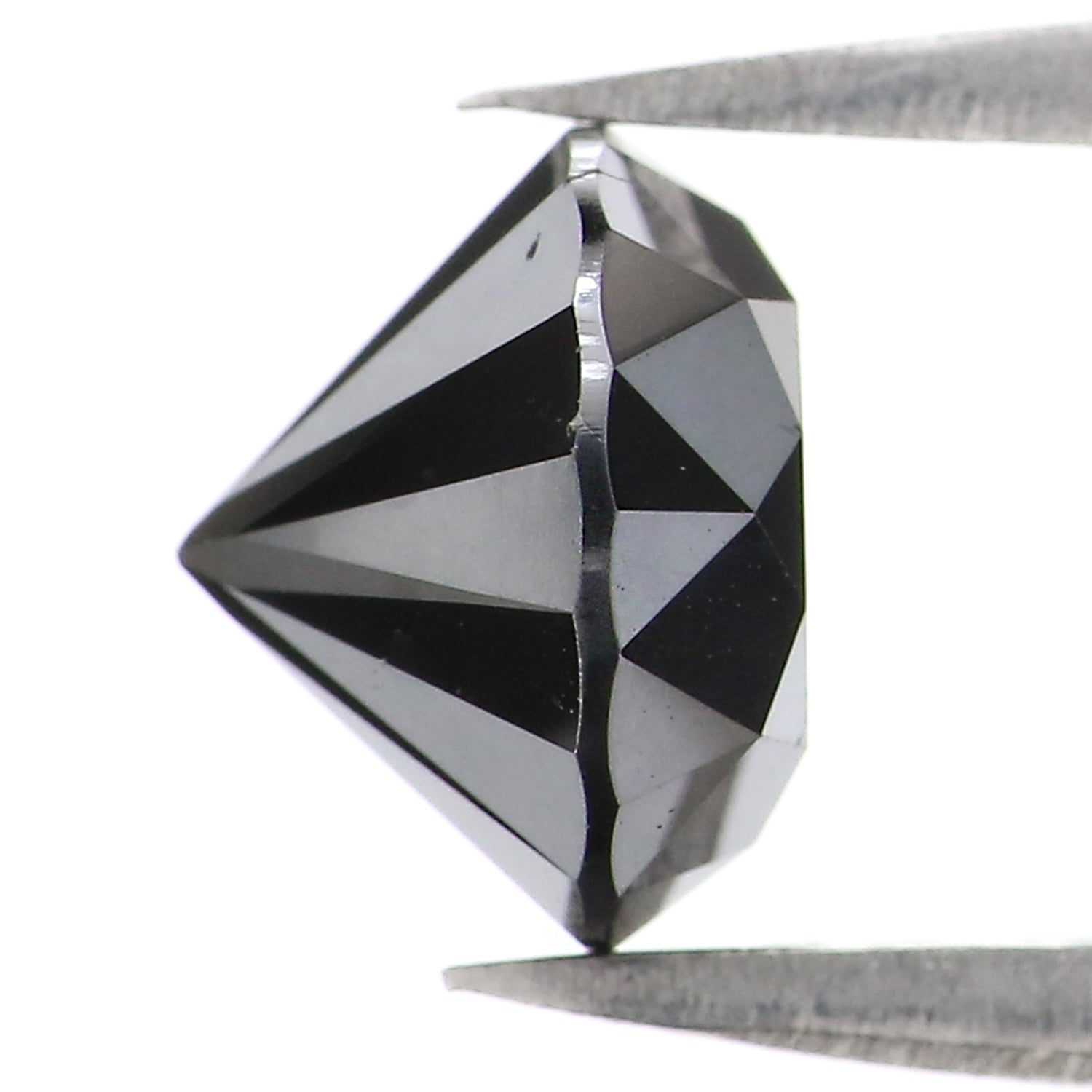 2.13 Ct Natural Loose Round Diamond Black Color Round Diamond 7.55 MM Natural Loose Diamond Black Color Round Brilliant Cut Diamond LC08