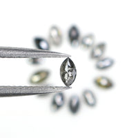 Natural Loose Marquise Diamond, Salt And Pepper Marquise Diamond, Natural Loose Diamond, Marquise Cut Diamond, 1.00 CT Marquise Shape L2911