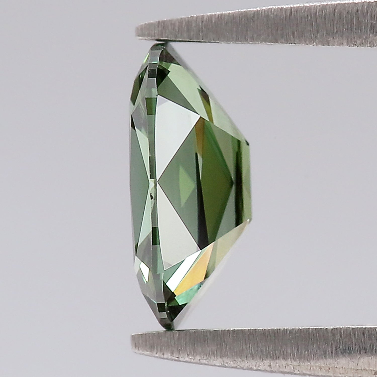 1.08 CT IGI Certified Cushion Old European Cut Diamond Fancy Vivid Green Color VS1 Clarity Lab Grown Diamond Lab Created Lab Diamond L3666
