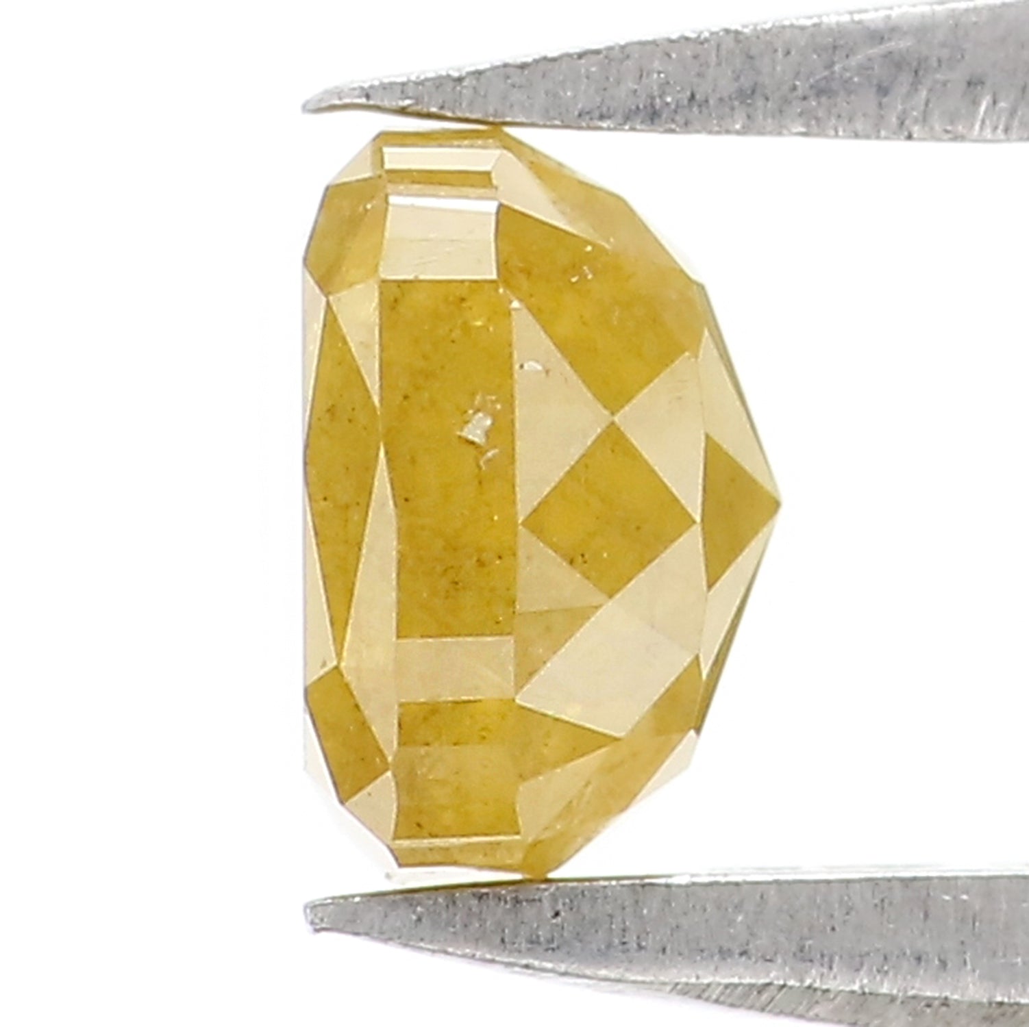 0.87 CT Natural Loose Cushion Shape Diamond Yellow Color Cushion Cut Diamond 5.20 MM Natural Loose Diamond Cushion Rose Cut Diamond LQ1614
